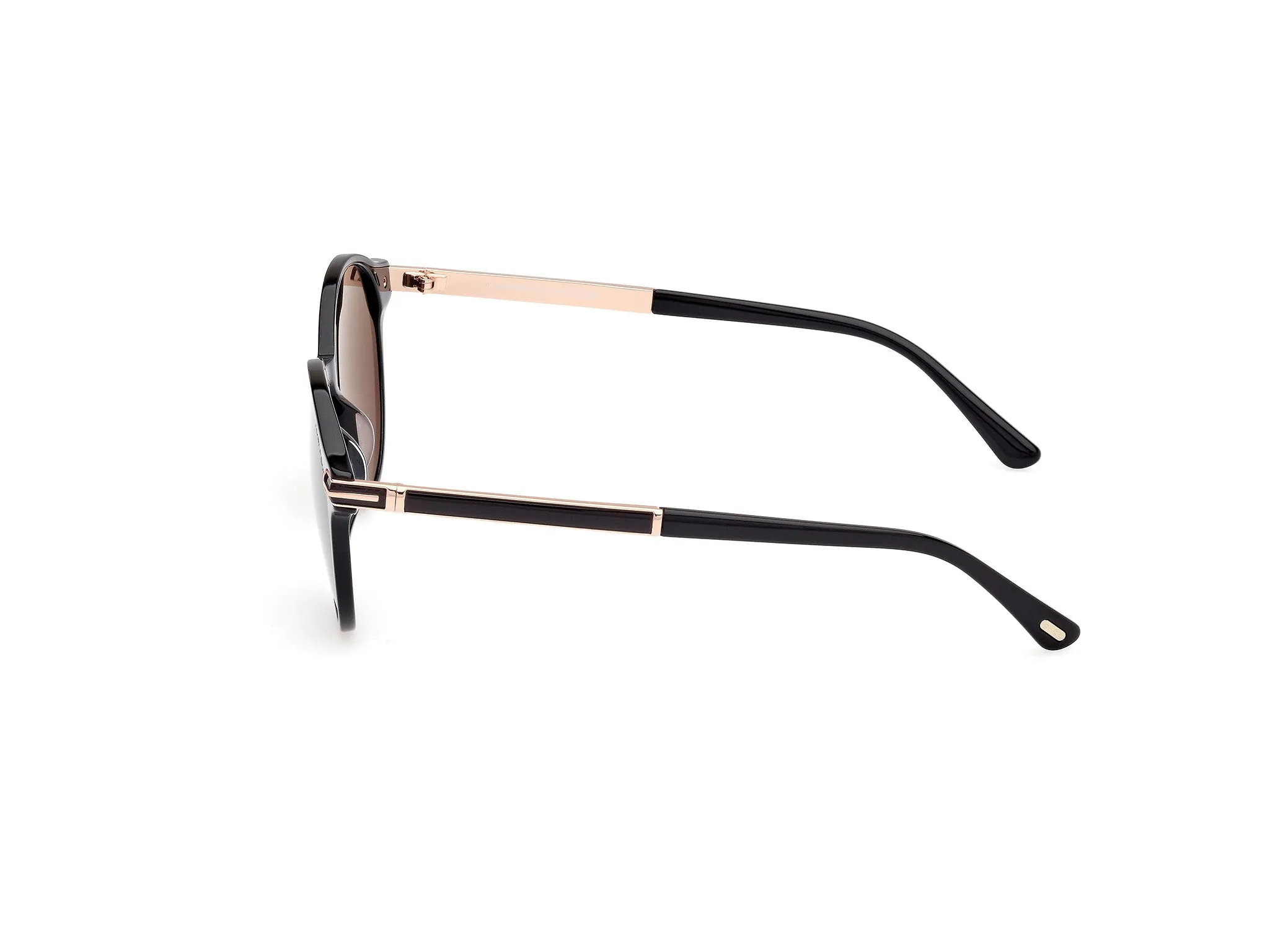 TOM FORD FT1184 ARAKI 01A Occhiali da sole Acetato Nero Fumo Rotonda Normale - immagine 3