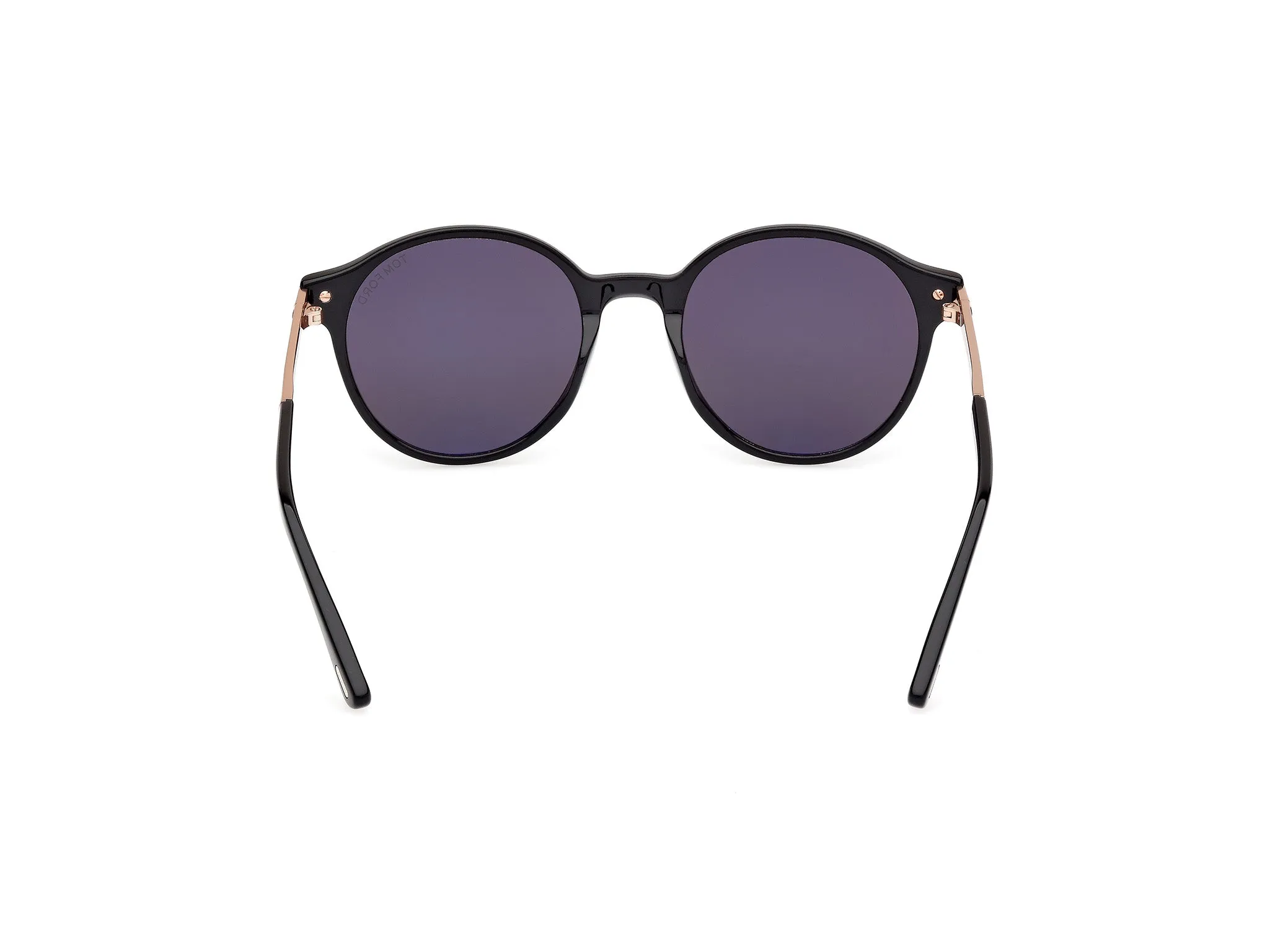 TOM FORD FT1184 ARAKI 01A Occhiali da sole Acetato Nero Fumo Rotonda Normale - immagine 4