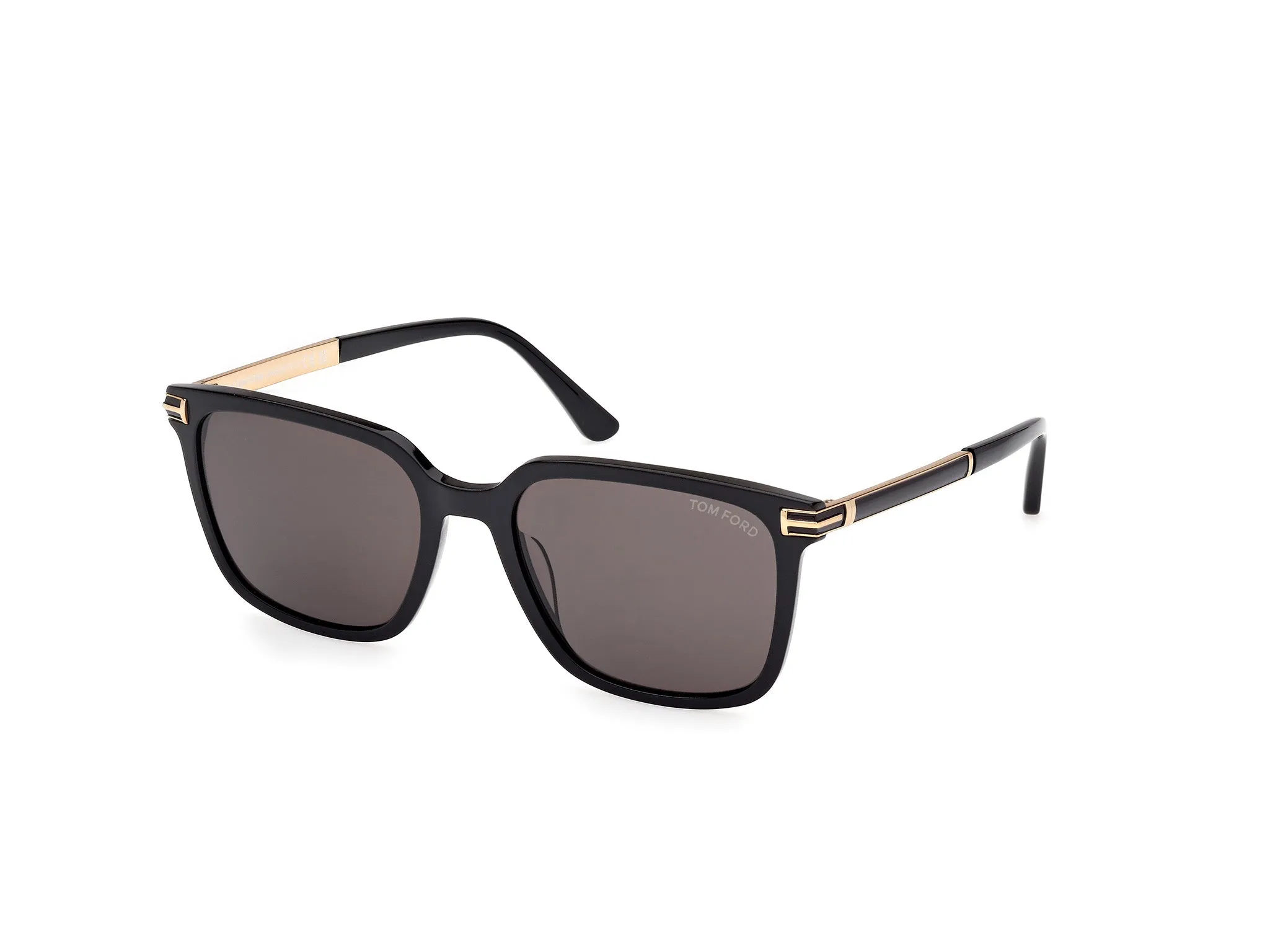 TOM FORD FT1183 JOCHEM 01A Occhiali da sole Acetato Nero Fumo Squadrata Normale - immagine 1