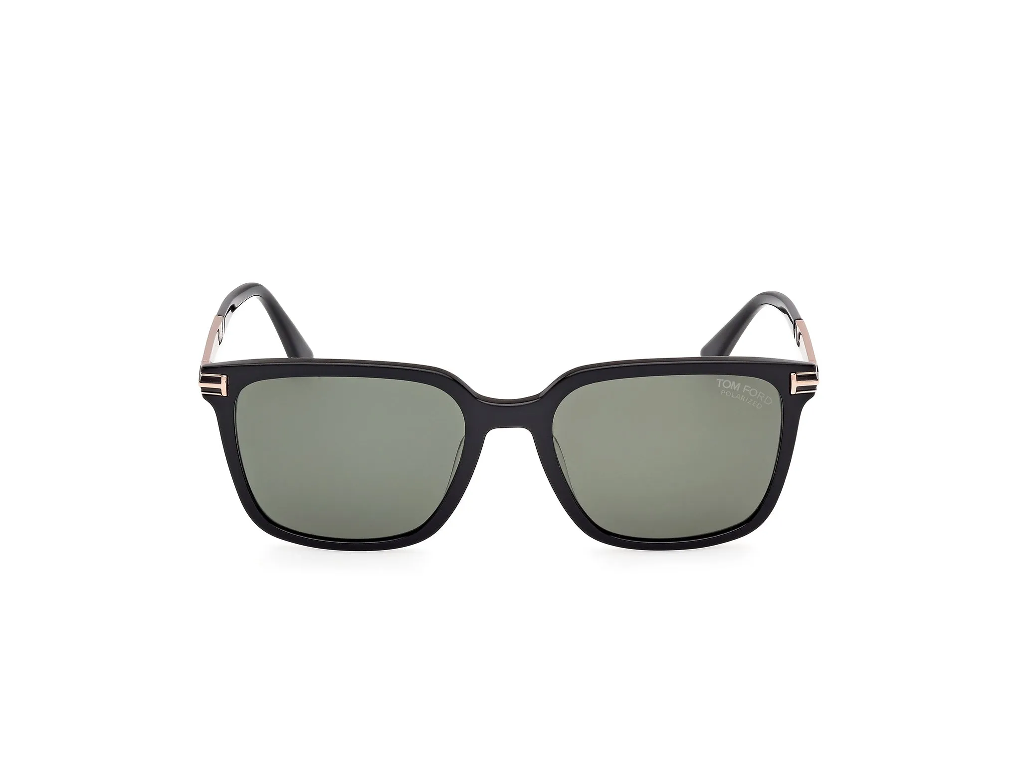 TOM FORD FT1183 JOCHEM 01R Occhiali da sole Acetato Nero Verde Squadrata Polarizzata - immagine 2