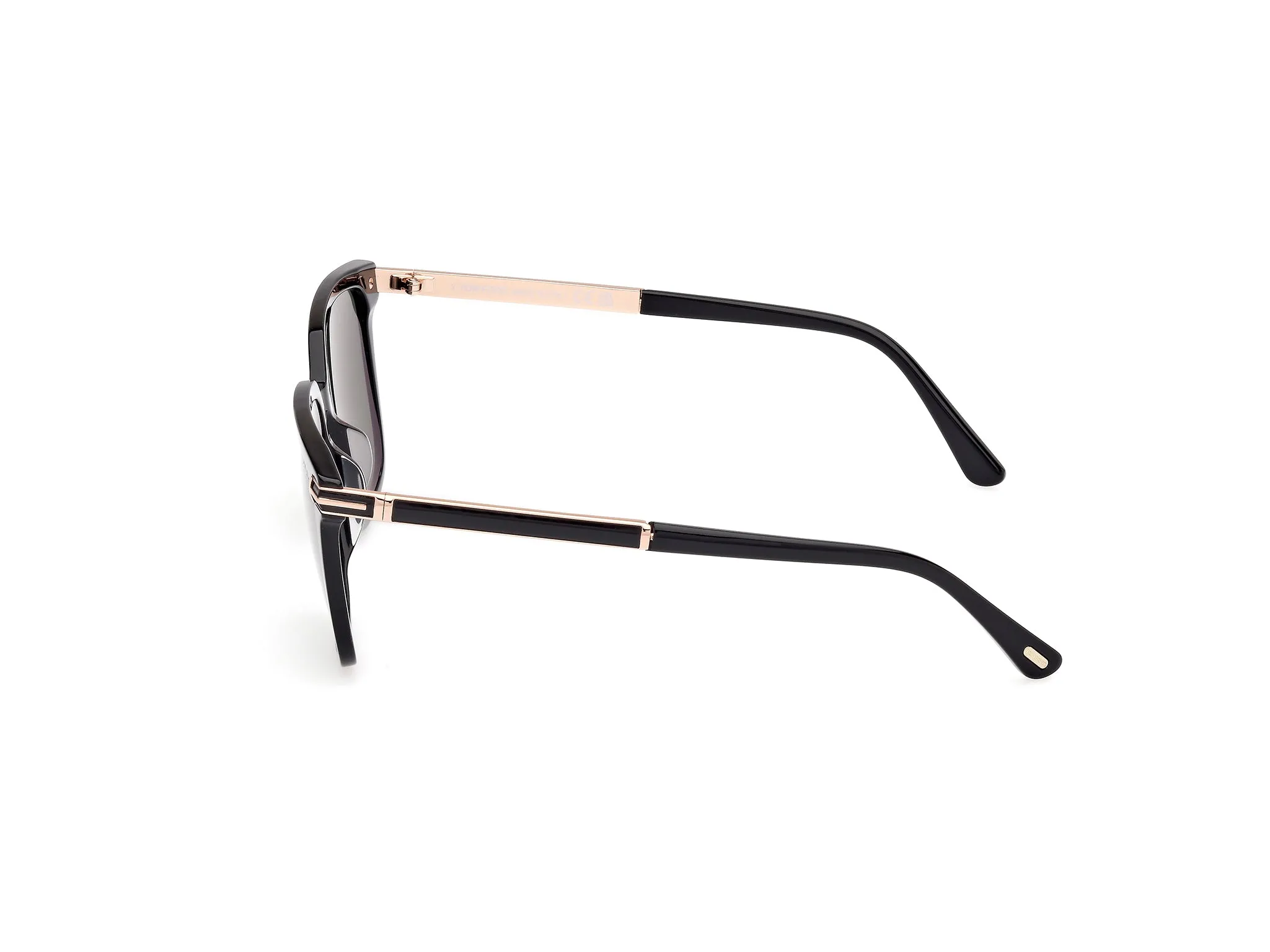TOM FORD FT1183 JOCHEM 01R Occhiali da sole Acetato Nero Verde Squadrata Polarizzata - immagine 3
