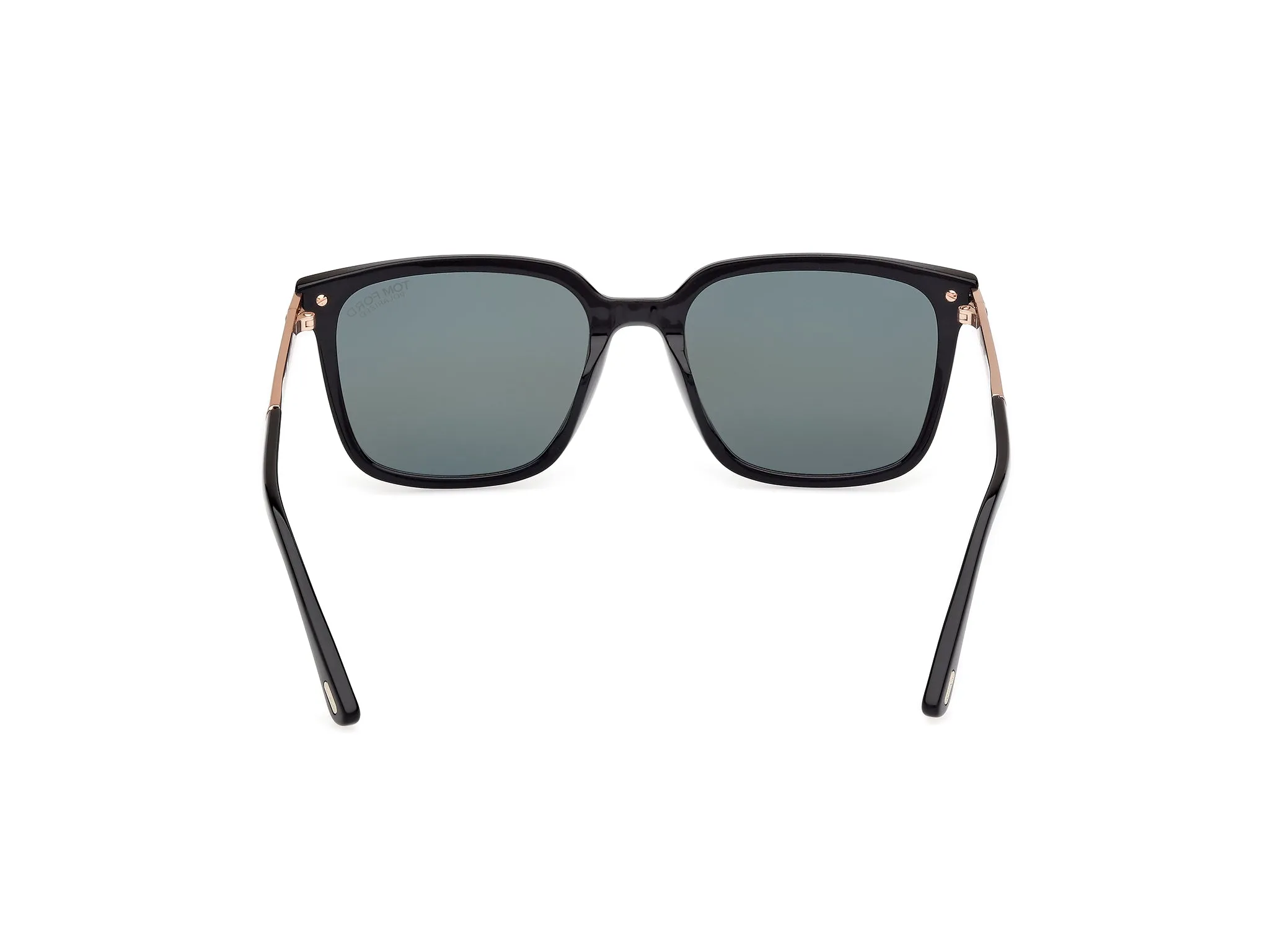 TOM FORD FT1183 JOCHEM 01R Occhiali da sole Acetato Nero Verde Squadrata Polarizzata - immagine 4
