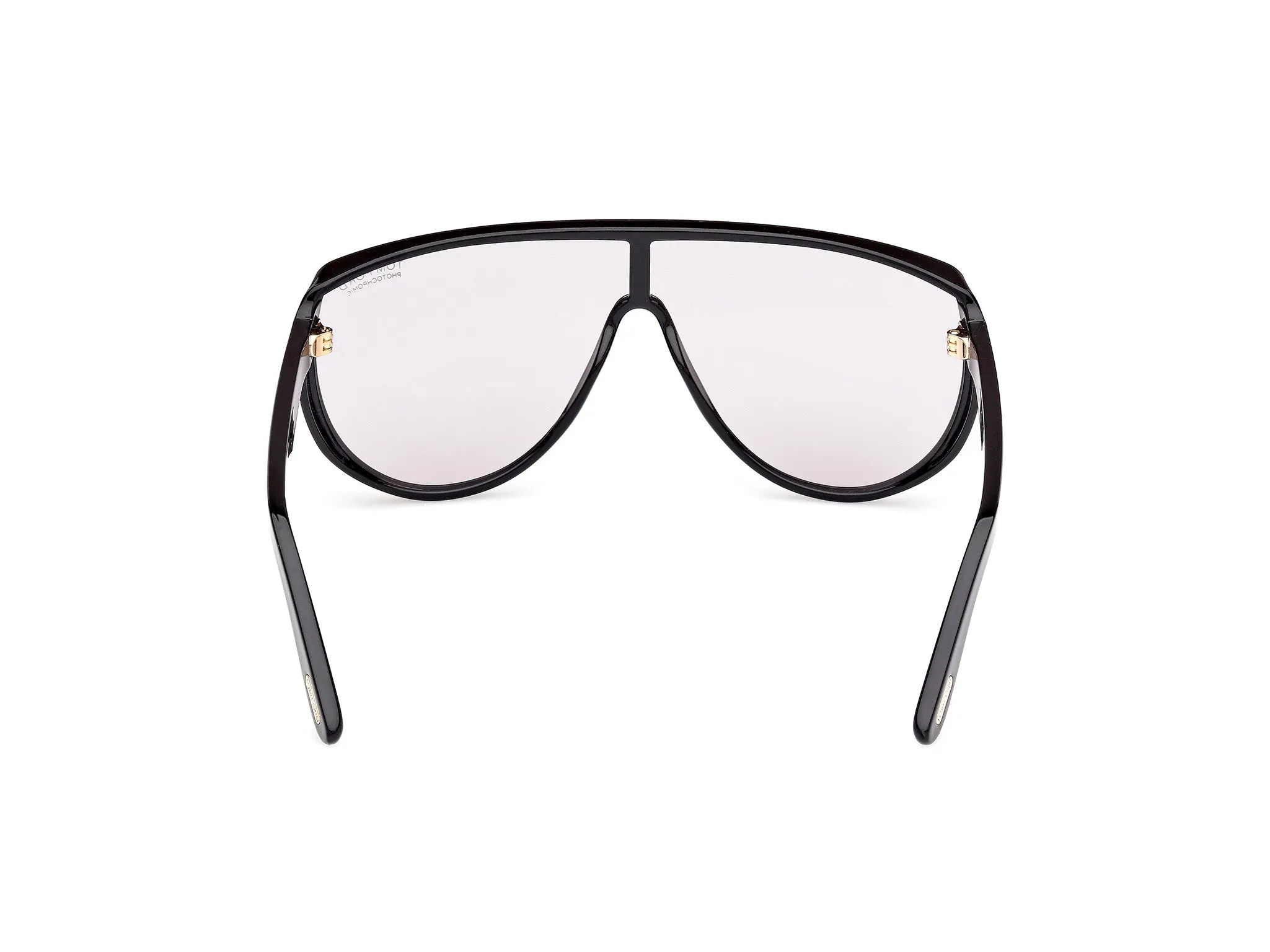 TOM FORD FT1182 ACHILLES 01A Occhiali da sole Iniettato Nero Fumo Maschera Fotocromatiche - immagine 4
