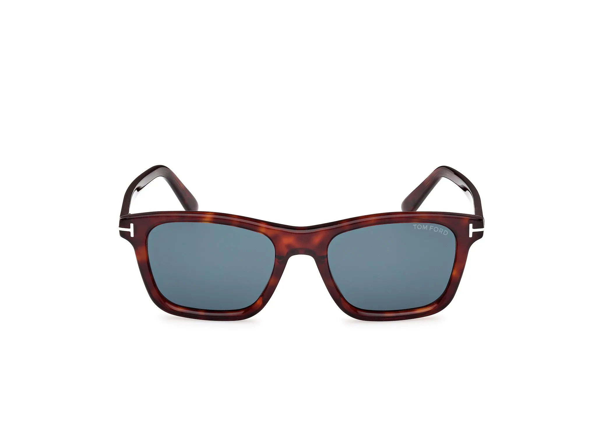 TOM FORD FT1179 BARRON 54V Occhiali da sole Acetato Havana Blu Squadrata Normale - immagine 2