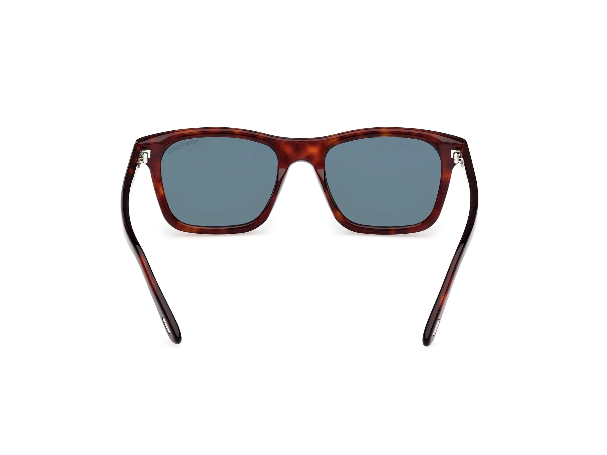 TOM FORD FT1179 BARRON 54V Occhiali da sole Acetato Havana Blu Squadrata Normale - immagine 4