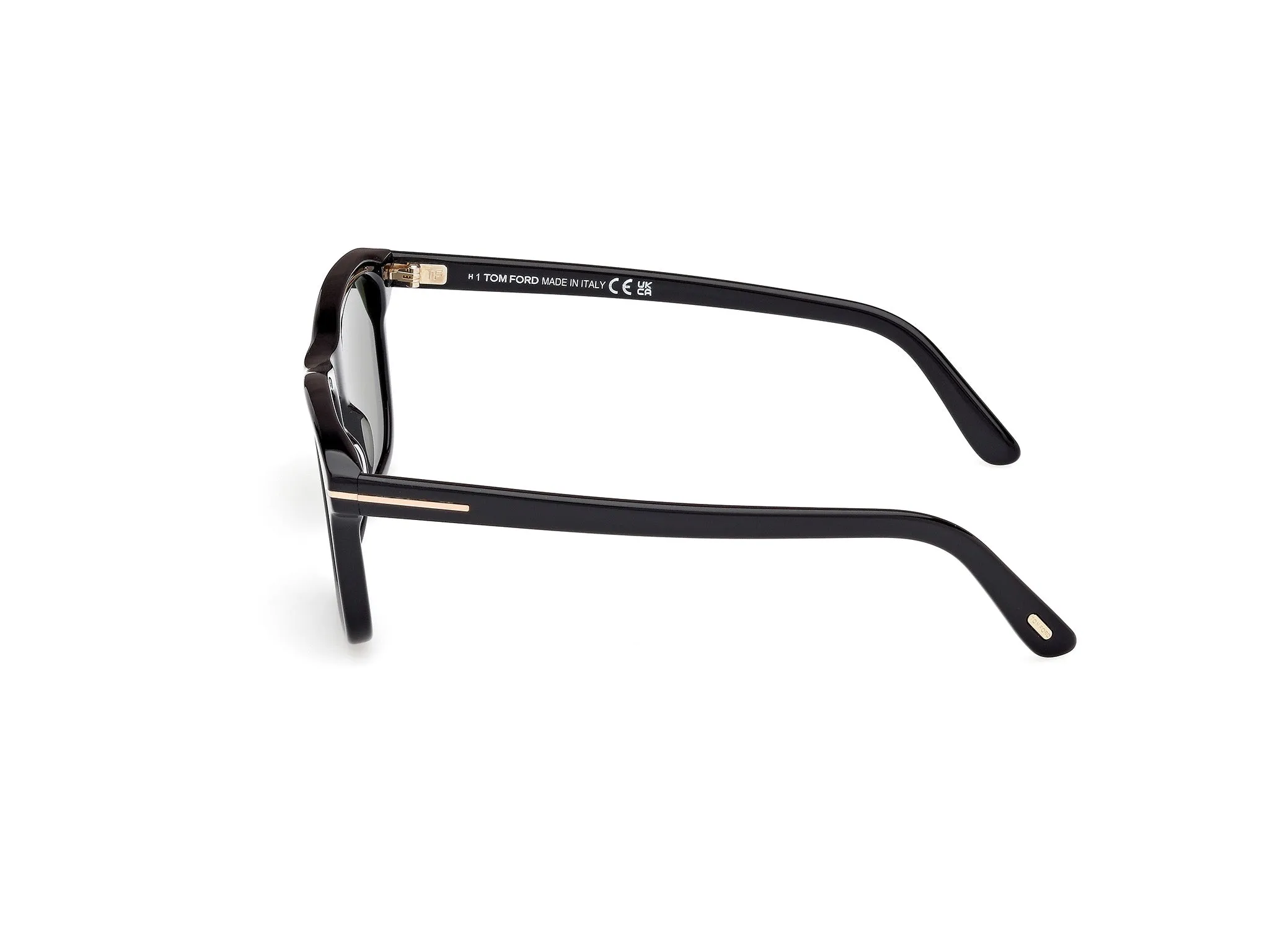 TOM FORD FT1179 BARRON 01N Occhiali da sole Acetato Nero Verde Squadrata Normale - immagine 3