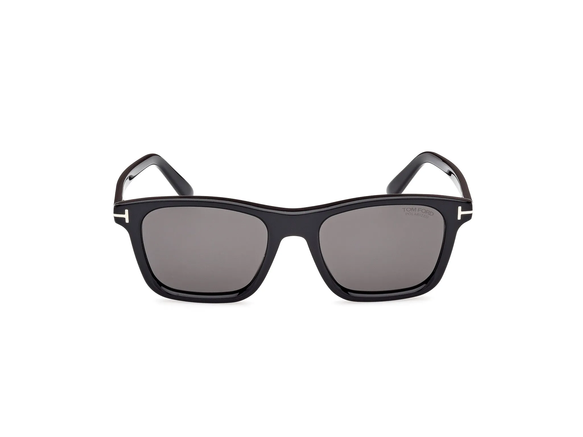 TOM FORD FT1179 BARRON 01D Occhiali da sole Acetato Nero Fumo Squadrata Polarizzata - immagine 2