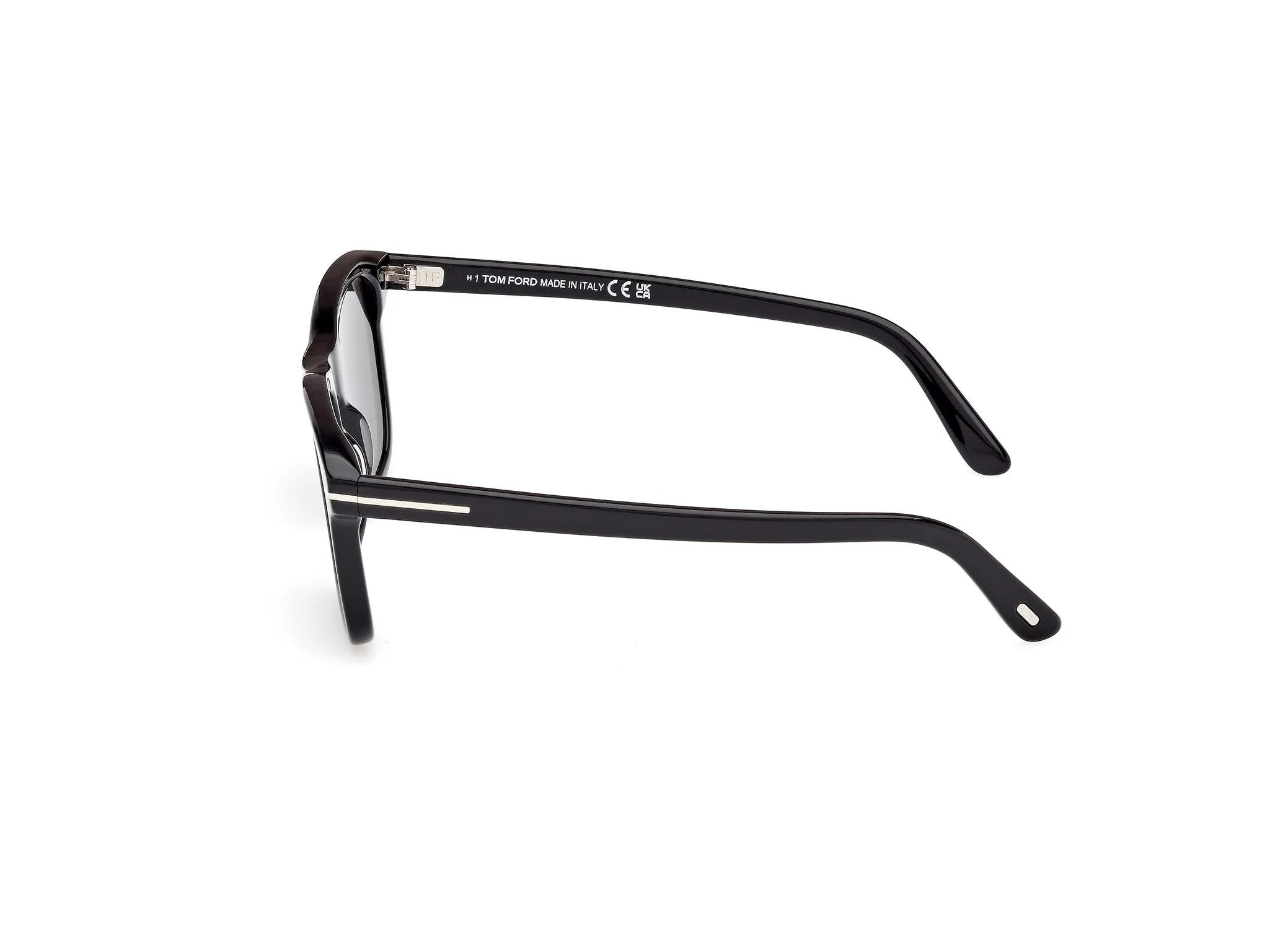 TOM FORD FT1179 BARRON 01D Occhiali da sole Acetato Nero Fumo Squadrata Polarizzata - immagine 3