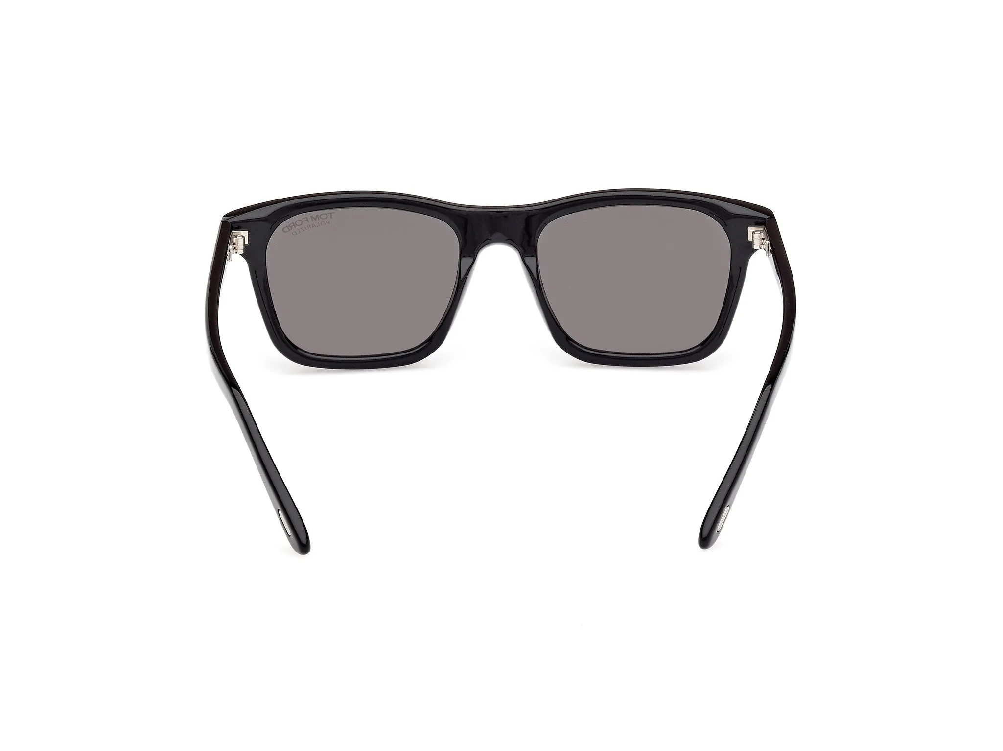TOM FORD FT1179 BARRON 01D Occhiali da sole Acetato Nero Fumo Squadrata Polarizzata - immagine 4
