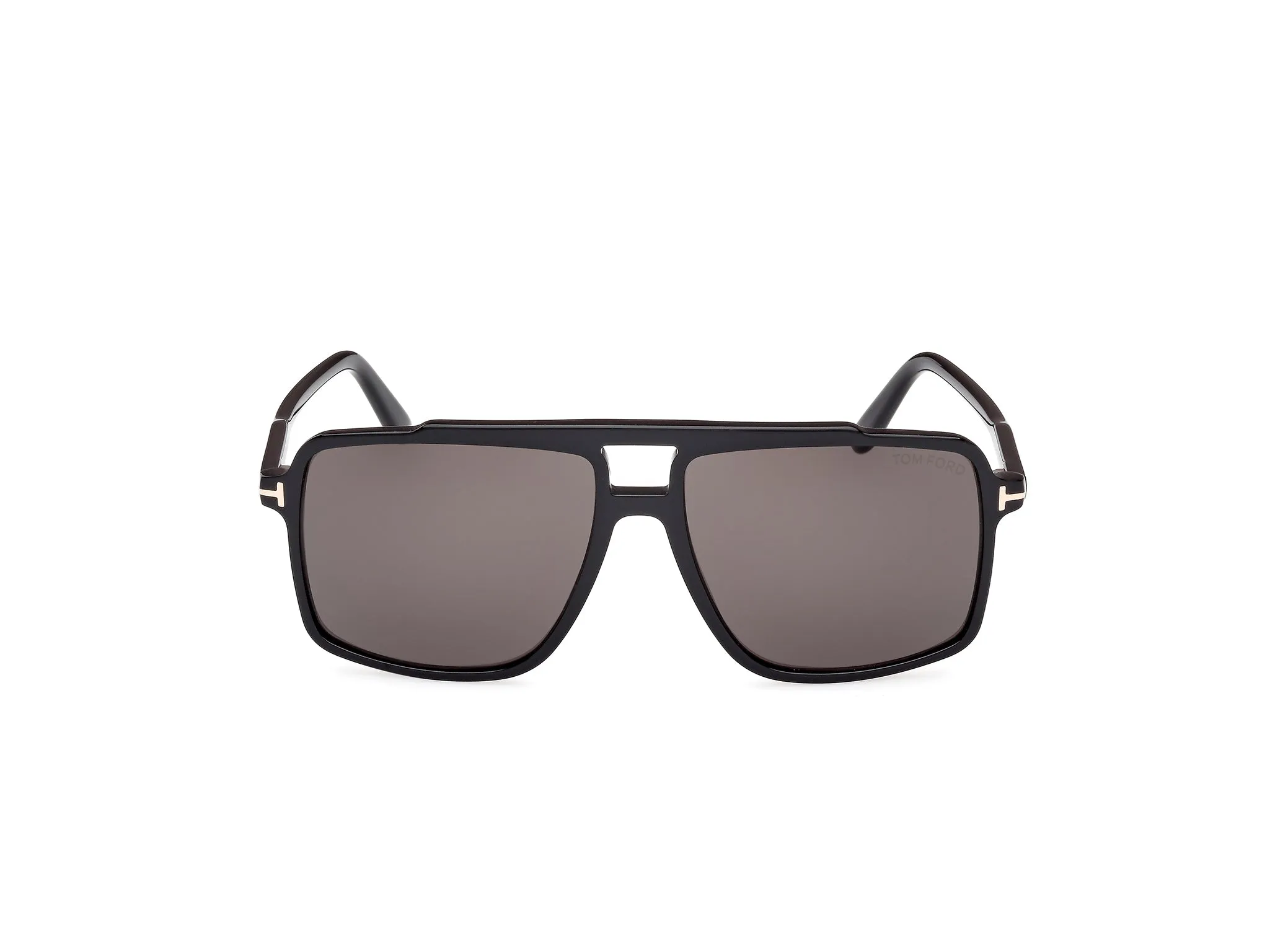 TOM FORD FT1177 KEMP 01A Occhiali da sole Acetato Nero Fumo Squadrata Normale - immagine 2
