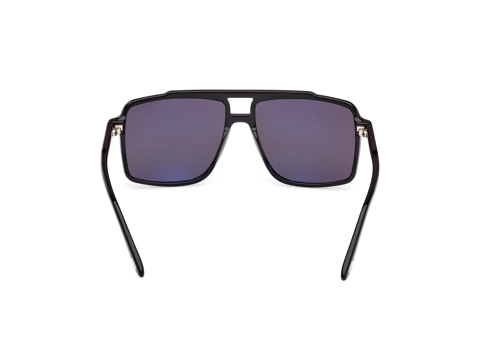 TOM FORD FT1177 KEMP 01A Occhiali da sole Acetato Nero Fumo Squadrata Normale - immagine 4
