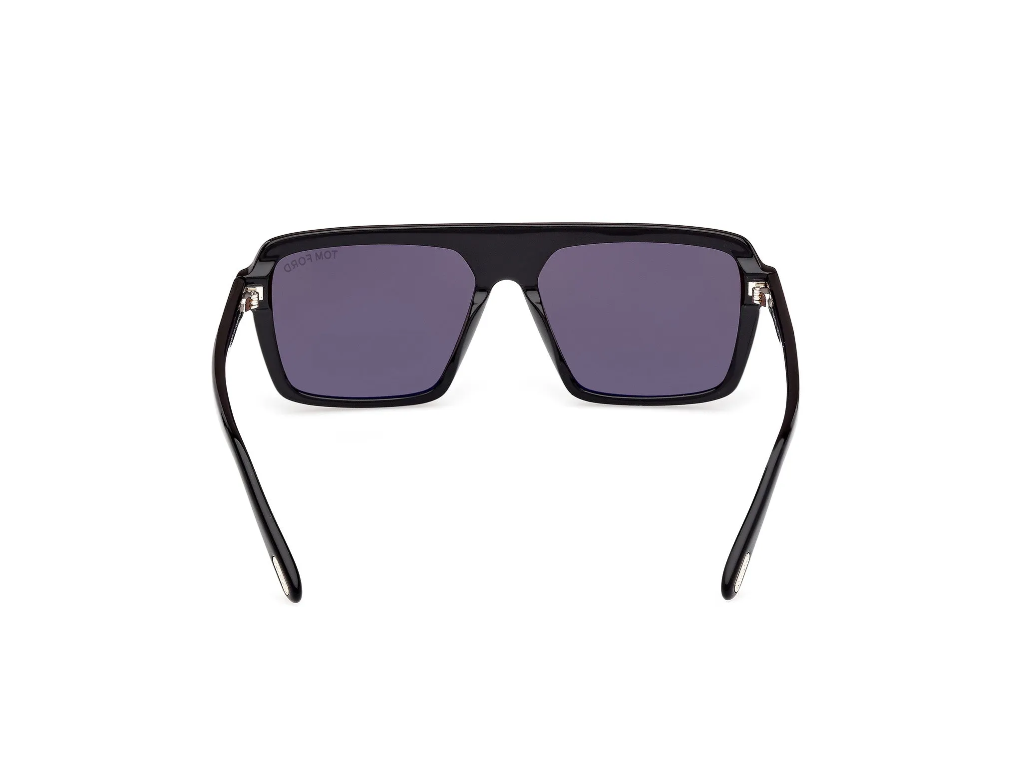 TOM FORD FT1176 VINCENT 01A Occhiali da sole Acetato Nero Fumo Pilot Normale - immagine 4