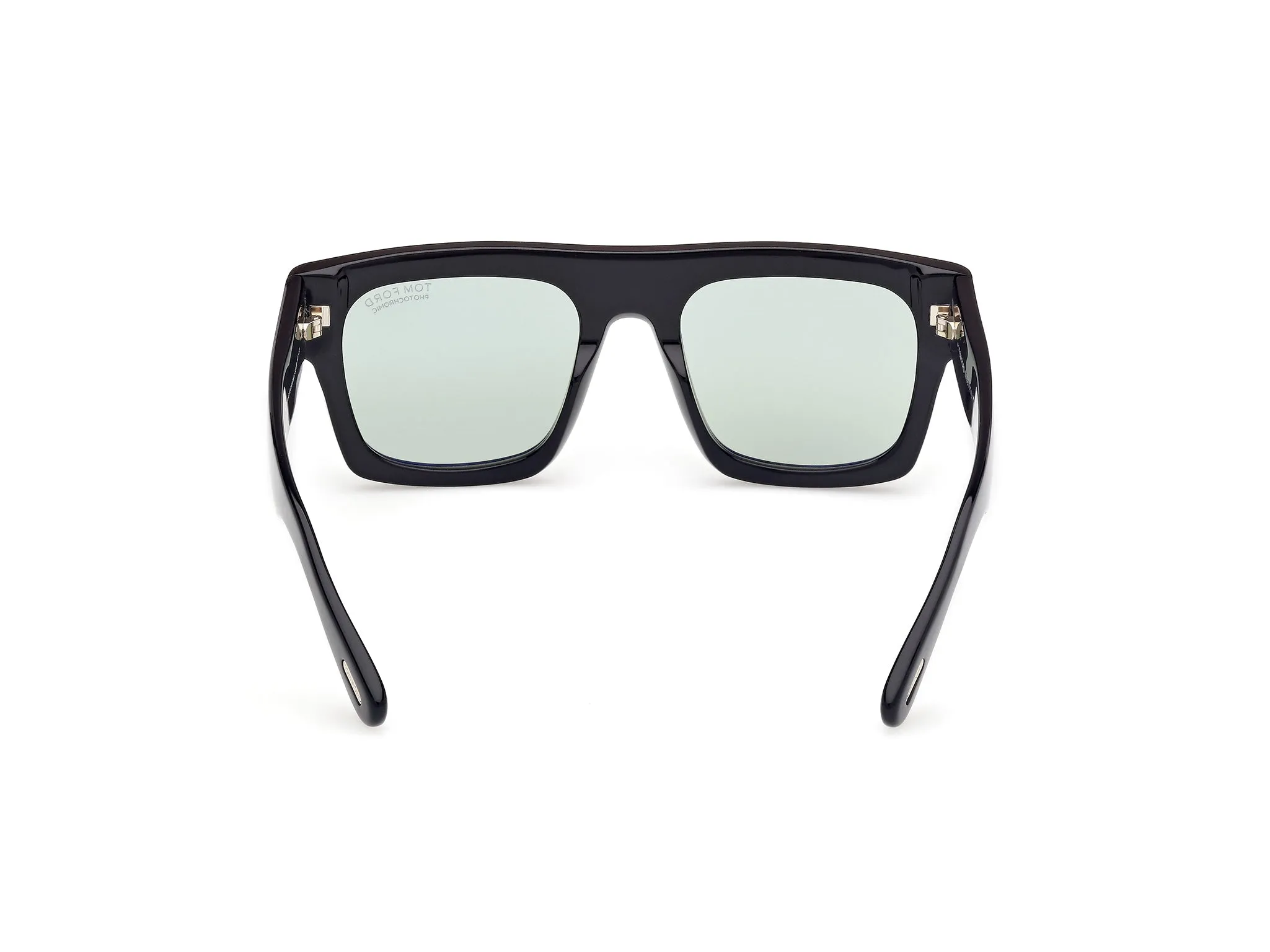 TOM FORD FT0711 FAUSTO 01N Occhiali da sole Acetato Nero Verde Squadrata Fotocromatiche - immagine 4