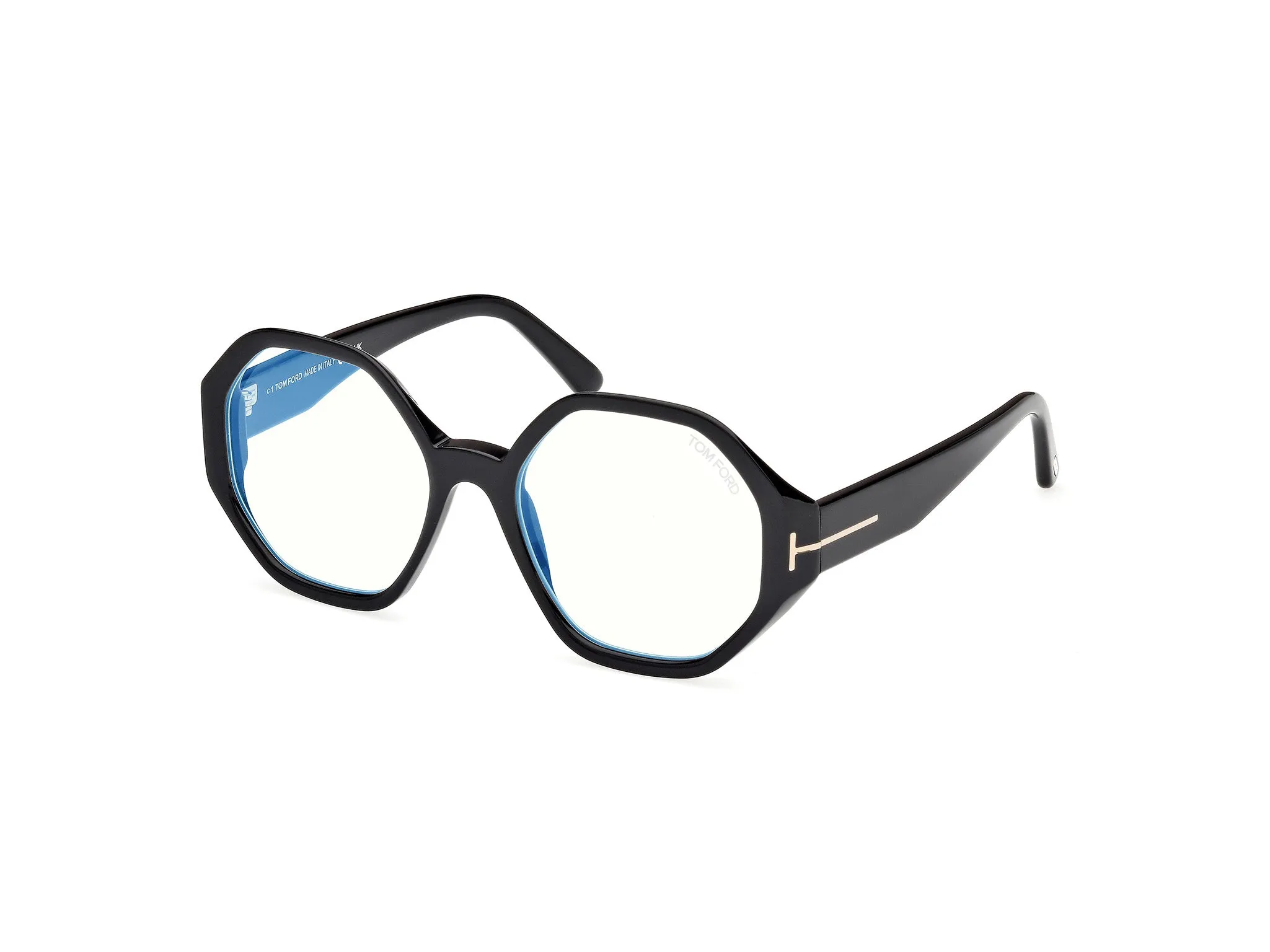 TOM FORD FT5967-B 001 Montature da vista Acetato Nero Geometrica Normale - immagine 1