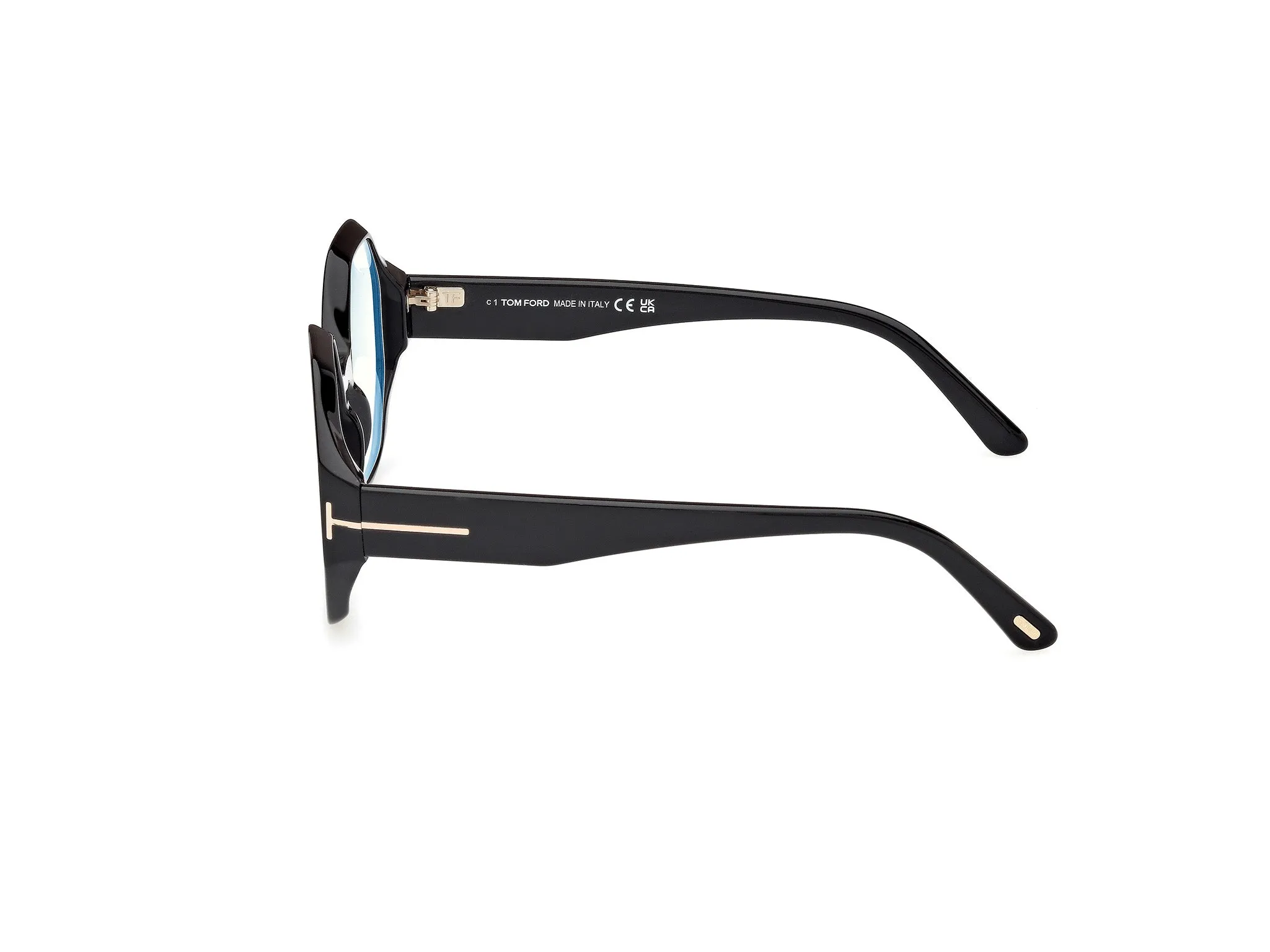 TOM FORD FT5967-B 001 Montature da vista Acetato Nero Geometrica Normale - immagine 3