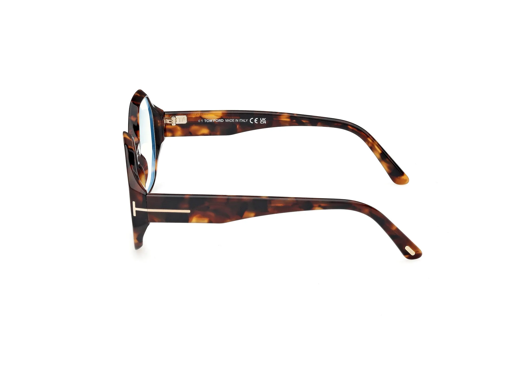 TOM FORD FT5967-B 52 Montature da vista Acetato Havana Geometrica Normale - immagine 3