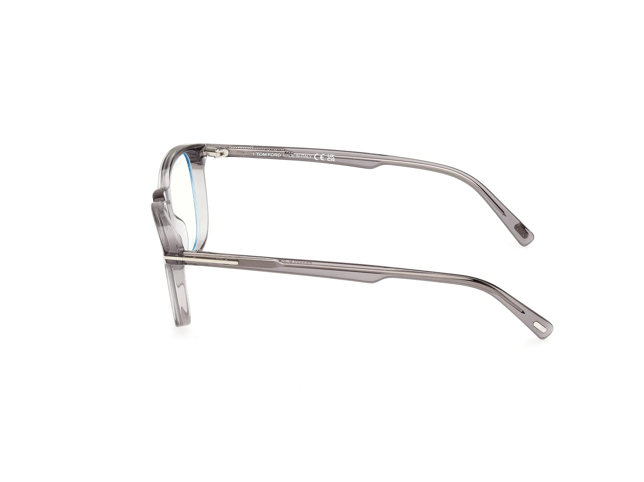 TOM FORD FT5960-B 20 Montature da vista Acetato Grigio Squadrata Normale - immagine 3