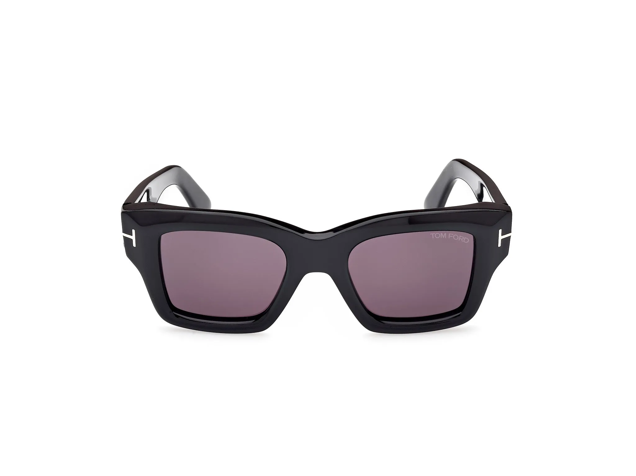 TOM FORD FT1154 ILIAS 01A Occhiali da sole Acetato Nero Fumo Squadrata Normale - immagine 2
