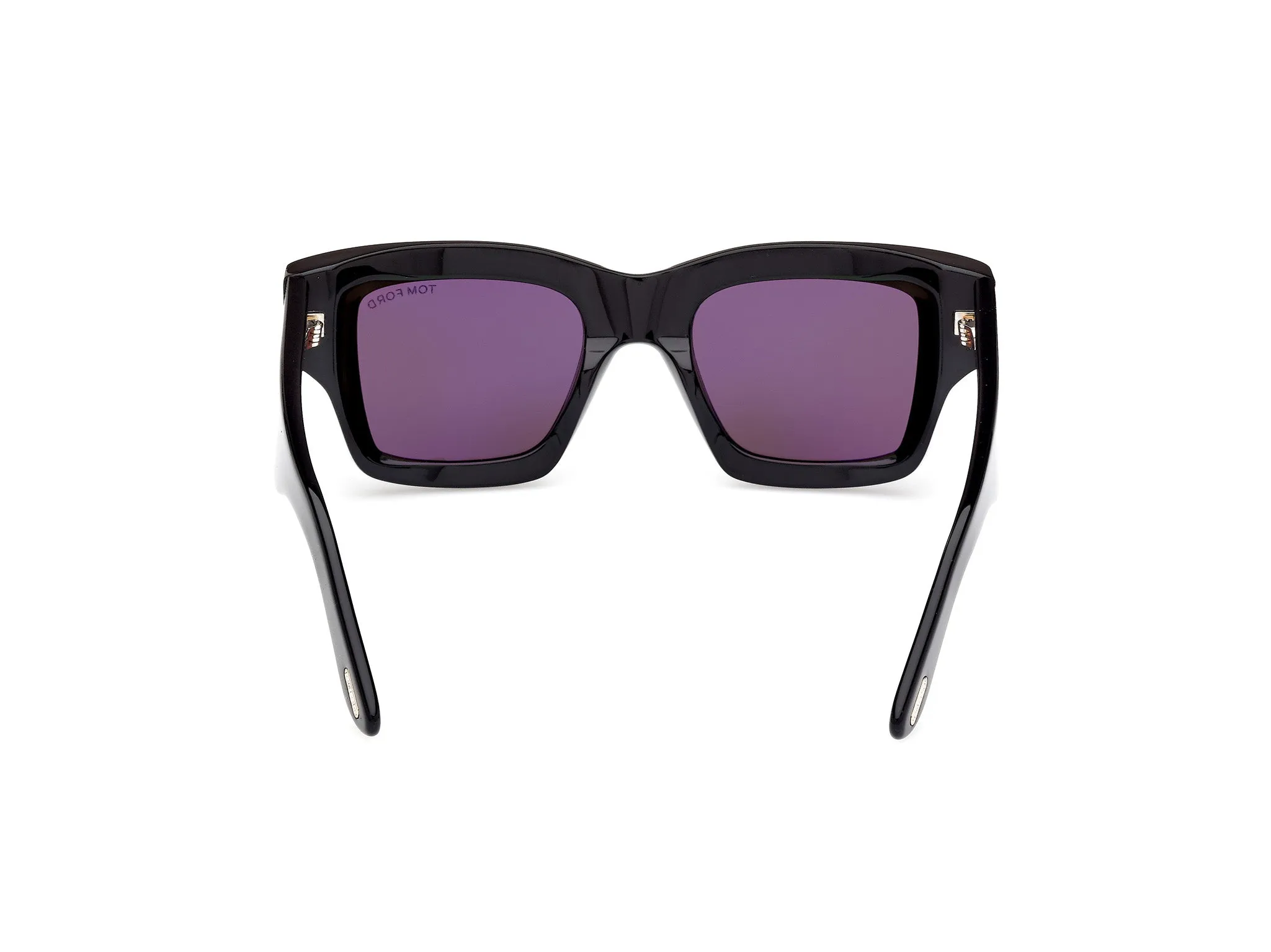 TOM FORD FT1154 ILIAS 01A Occhiali da sole Acetato Nero Fumo Squadrata Normale - immagine 4