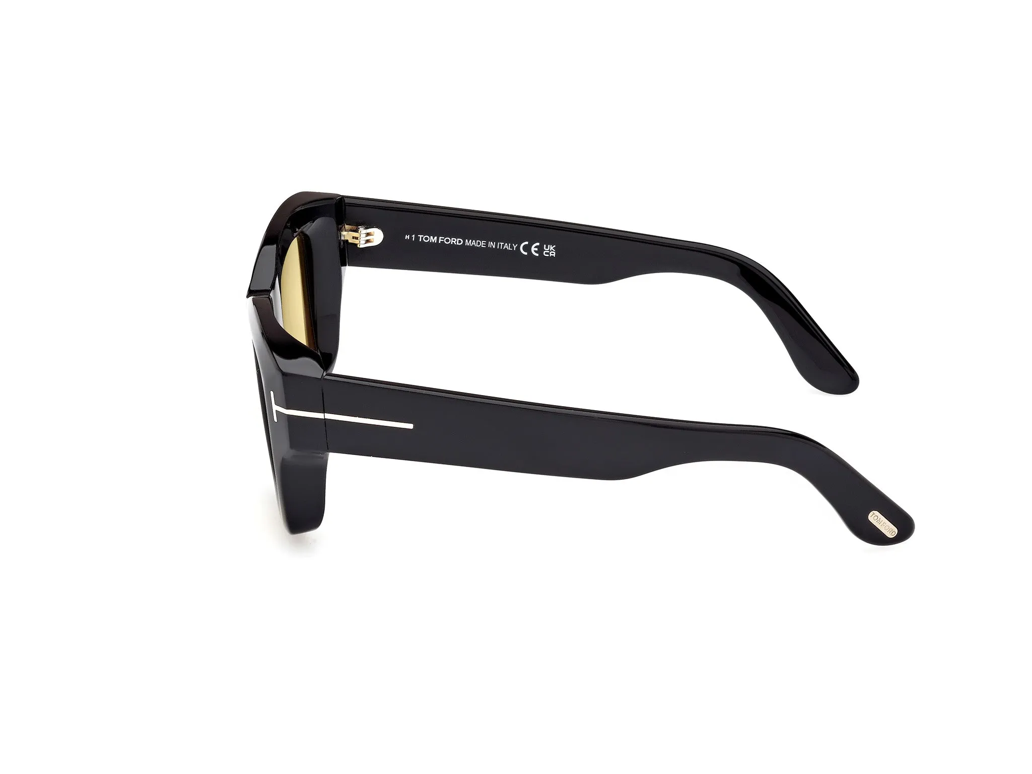 TOM FORD FT1154 ILIAS 01E Occhiali da sole Acetato Nero Marrone Squadrata Fotocromatiche - immagine 3