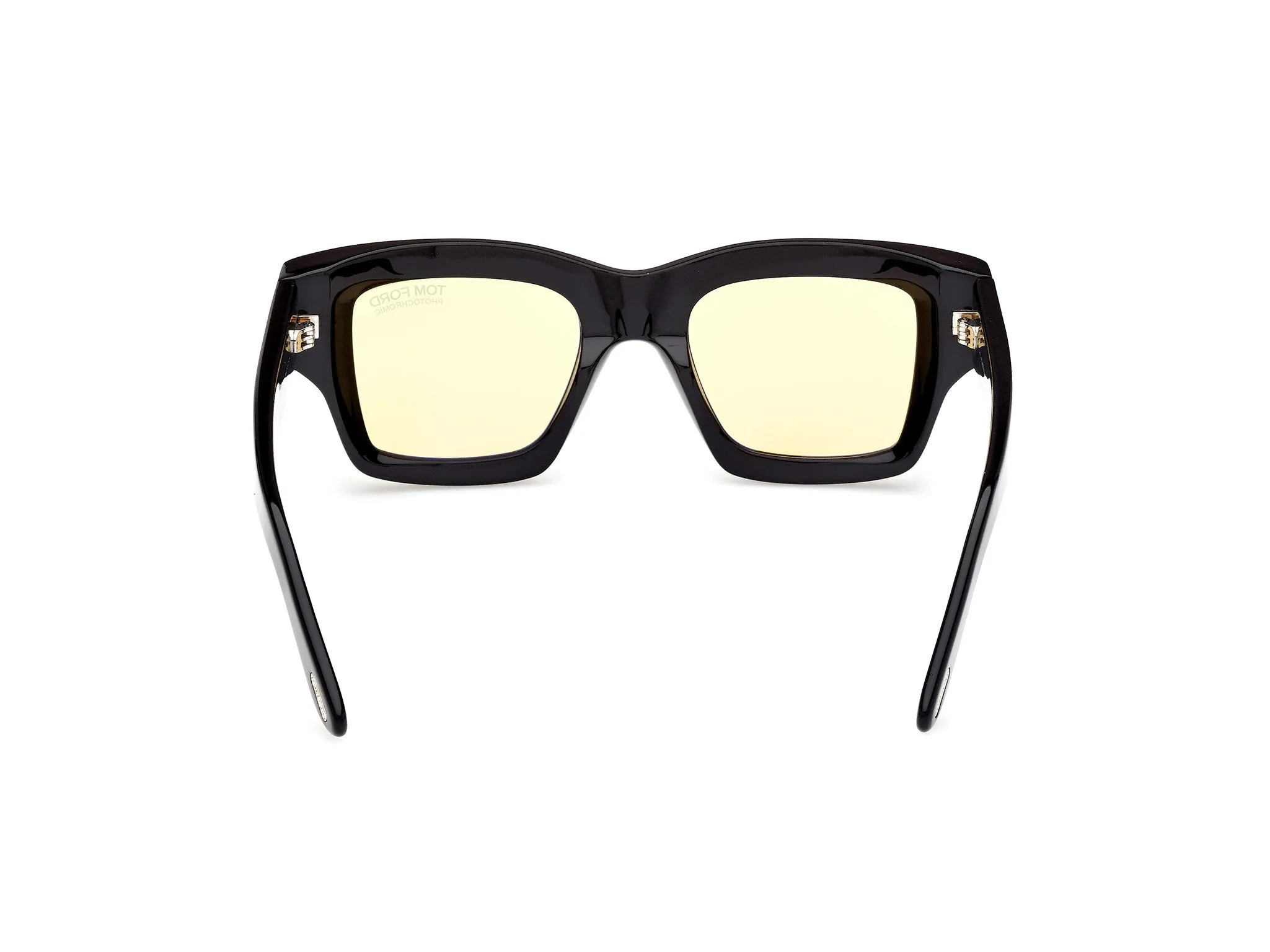 TOM FORD FT1154 ILIAS 01E Occhiali da sole Acetato Nero Marrone Squadrata Fotocromatiche - immagine 4