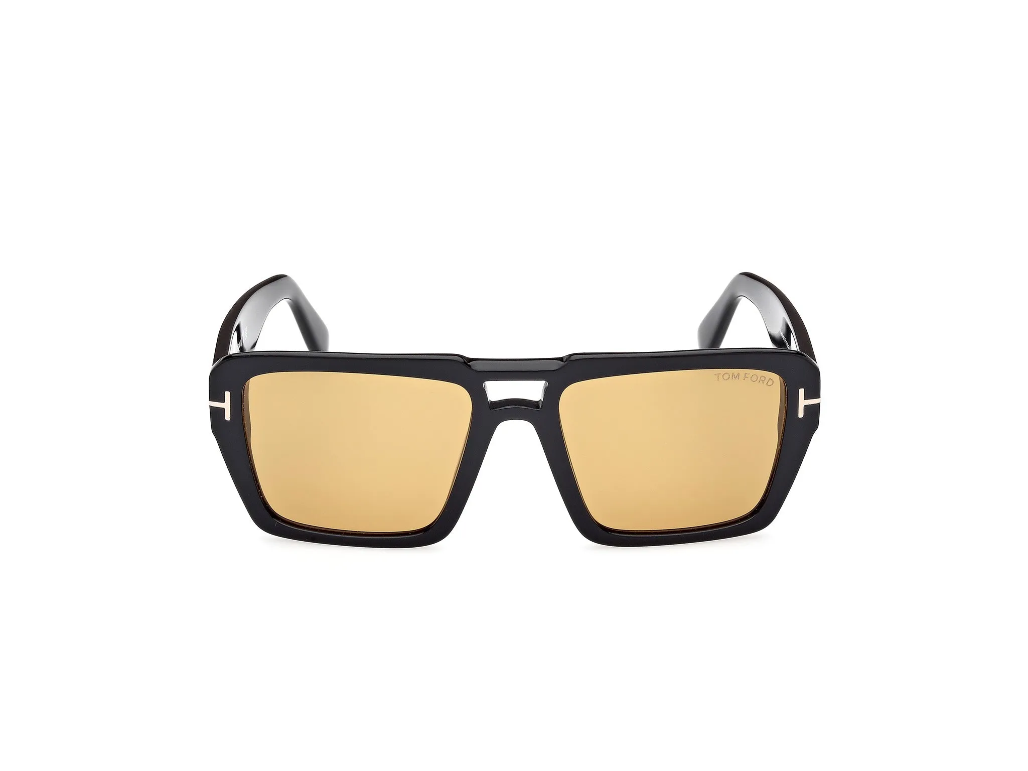 TOM FORD FT1153 REDFORD 01E Occhiali da sole Acetato Nero Marrone Squadrata Normale - immagine 2