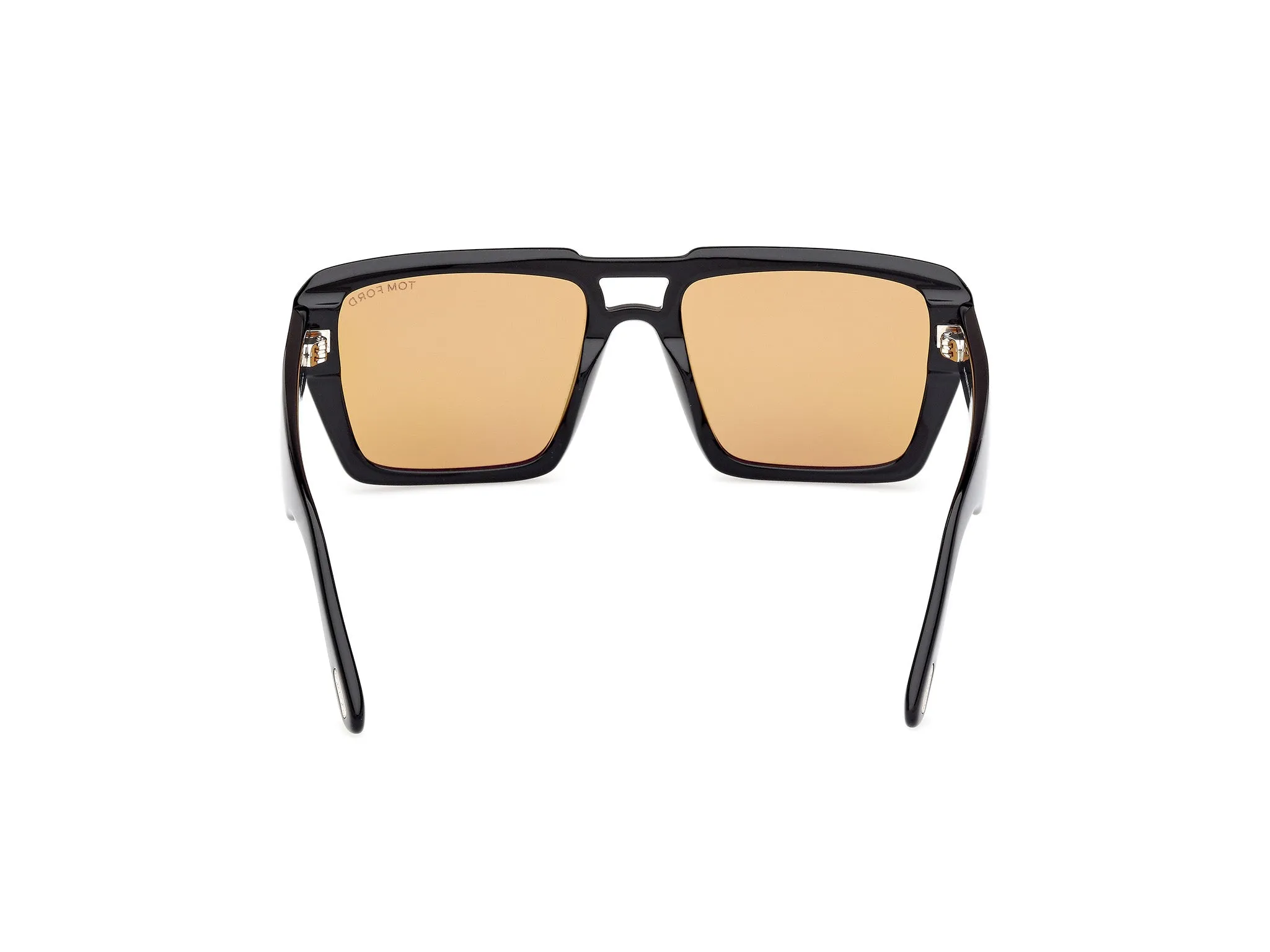 TOM FORD FT1153 REDFORD 01E Occhiali da sole Acetato Nero Marrone Squadrata Normale - immagine 4