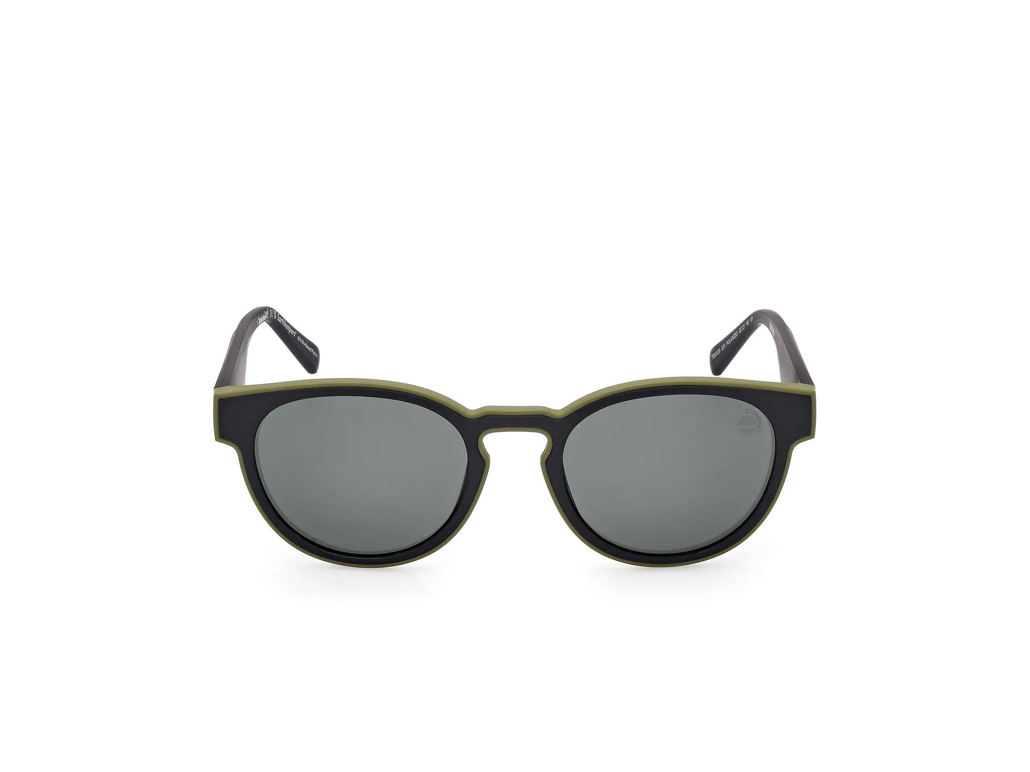 Timberland TB00026 02R Occhiali da sole Iniettato Nero Verde Rotonda Polarizzata - immagine 2