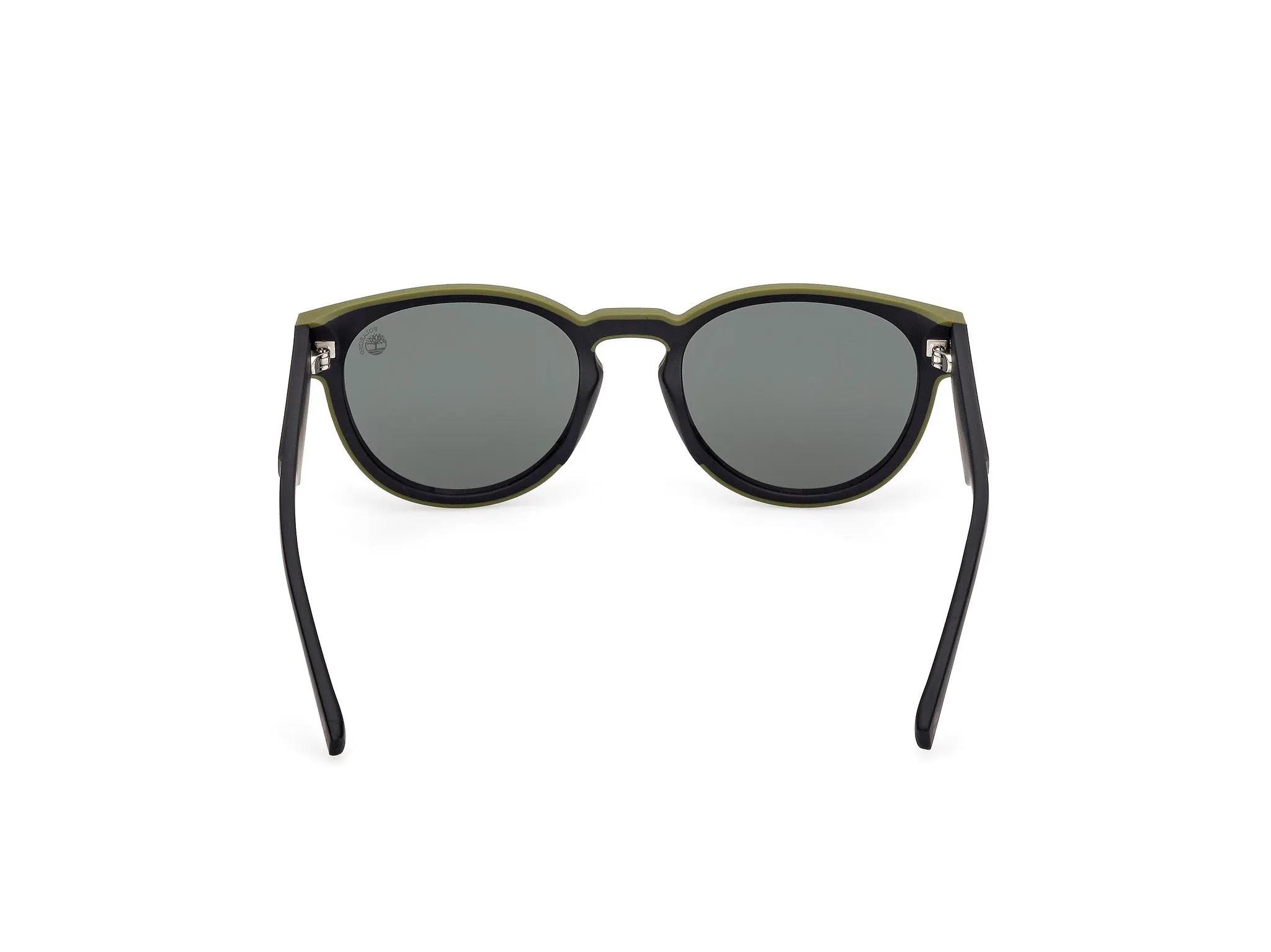 Timberland TB00026 02R Occhiali da sole Iniettato Nero Verde Rotonda Polarizzata - immagine 4