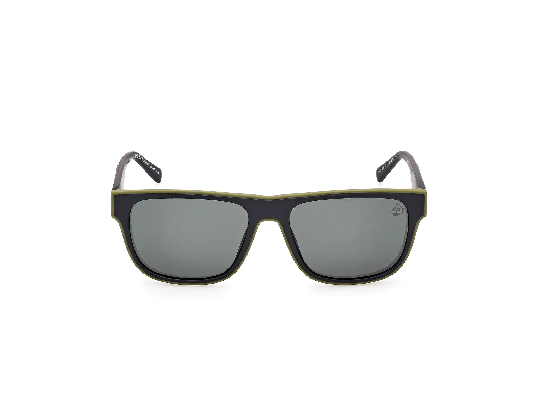 Timberland TB00025 02R Occhiali da sole Iniettato Nero Verde Squadrata Polarizzata - immagine 2