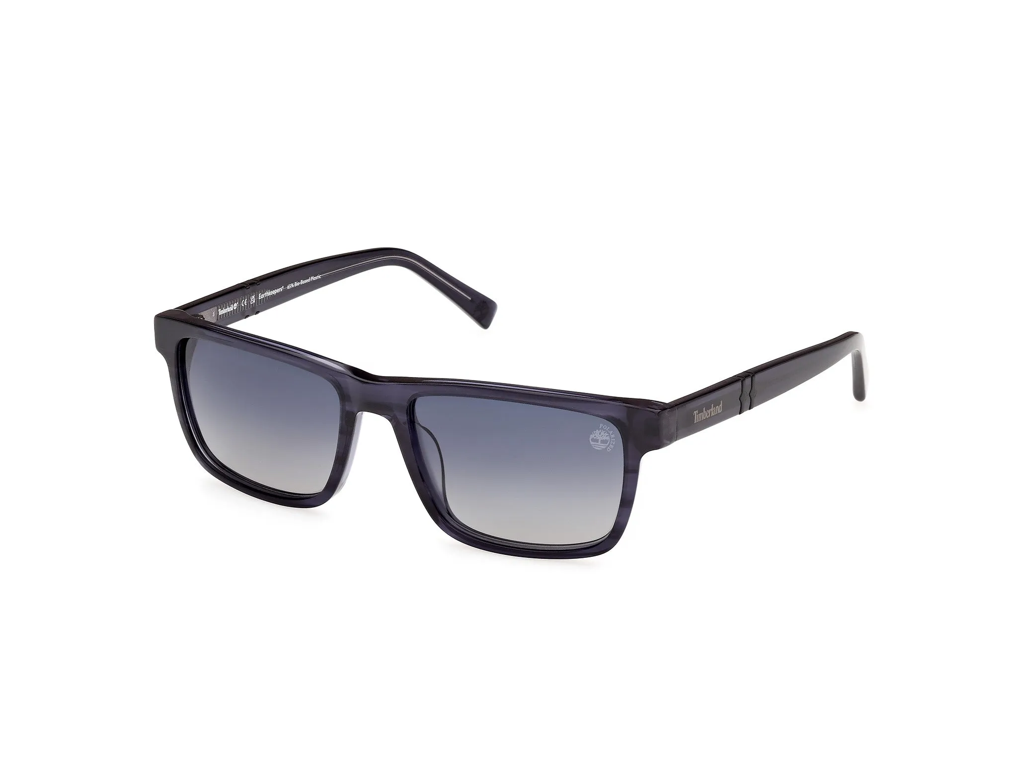 Timberland TB00020 90D Occhiali da sole Acetato Blu Fumo Squadrata Polarizzata - immagine 1