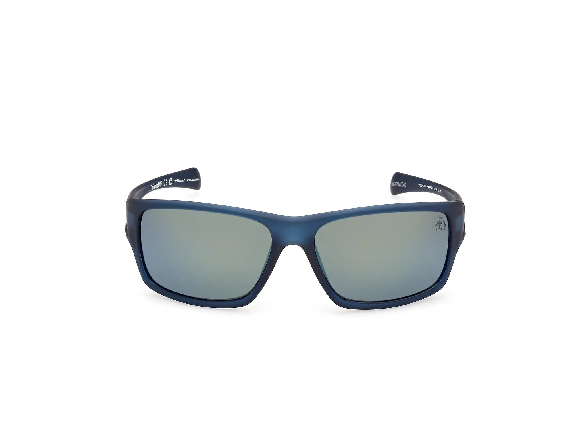 Timberland TB00017 91D Occhiali da sole Iniettato Blu Fumo Squadrata Polarizzata - immagine 2