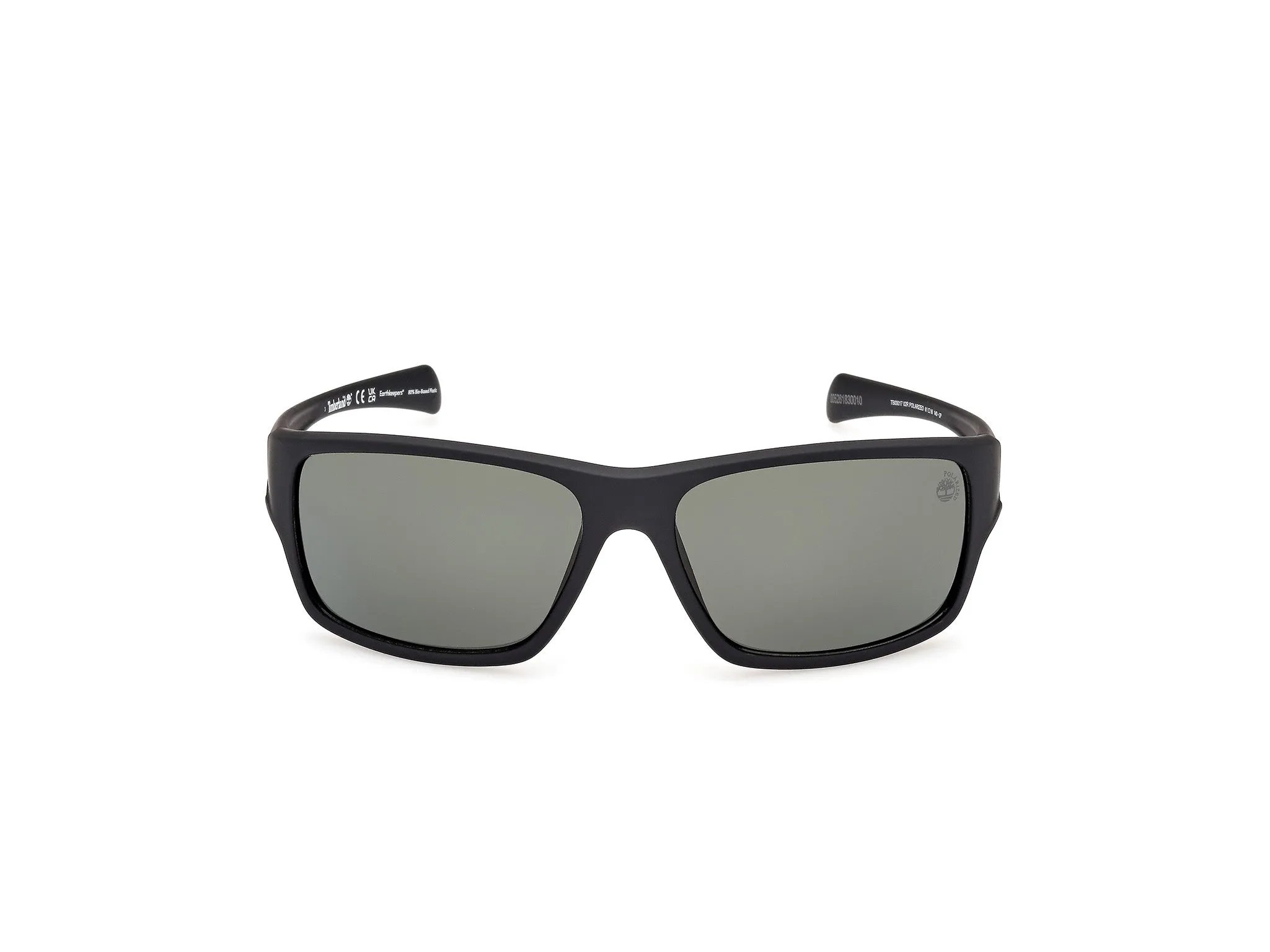 Timberland TB00017 02R Occhiali da sole Iniettato Nero Verde Squadrata Polarizzata - immagine 2
