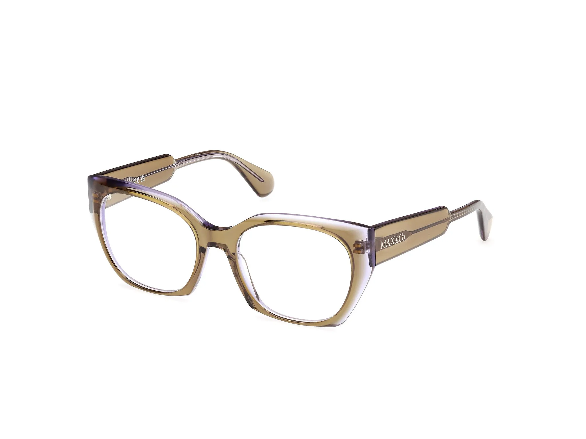 MAX&Co MO5169 95 Montature da vista Acetato Verde Cat Eye Normale - immagine 1