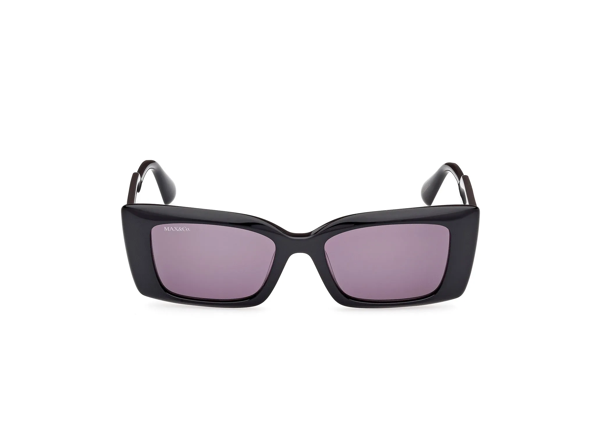 MAX&Co MO0117 01A Occhiali da sole Acetato Nero Fumo Cat Eye Normale - immagine 2