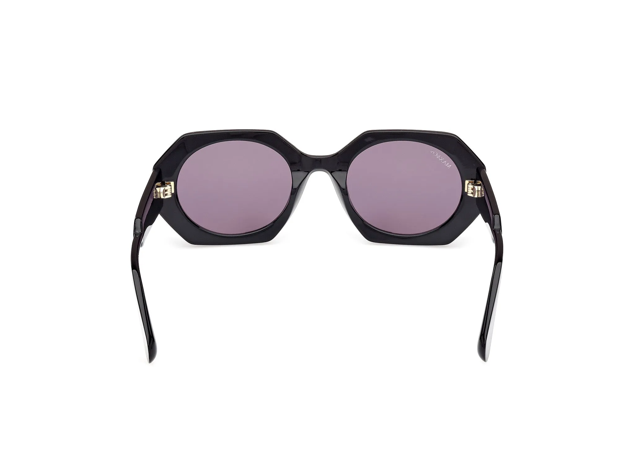 MAX&Co MO0115 01A Occhiali da sole Acetato Nero Fumo Geometrica Normale - immagine 4