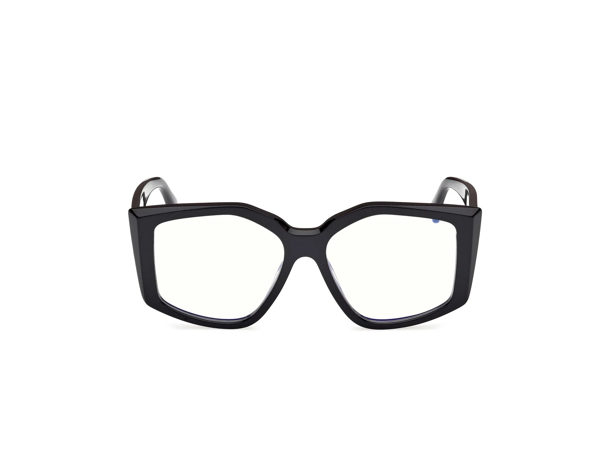 Max Mara MM5162-B 1 Montature da vista Acetato Nero Geometrica Normale - immagine 2