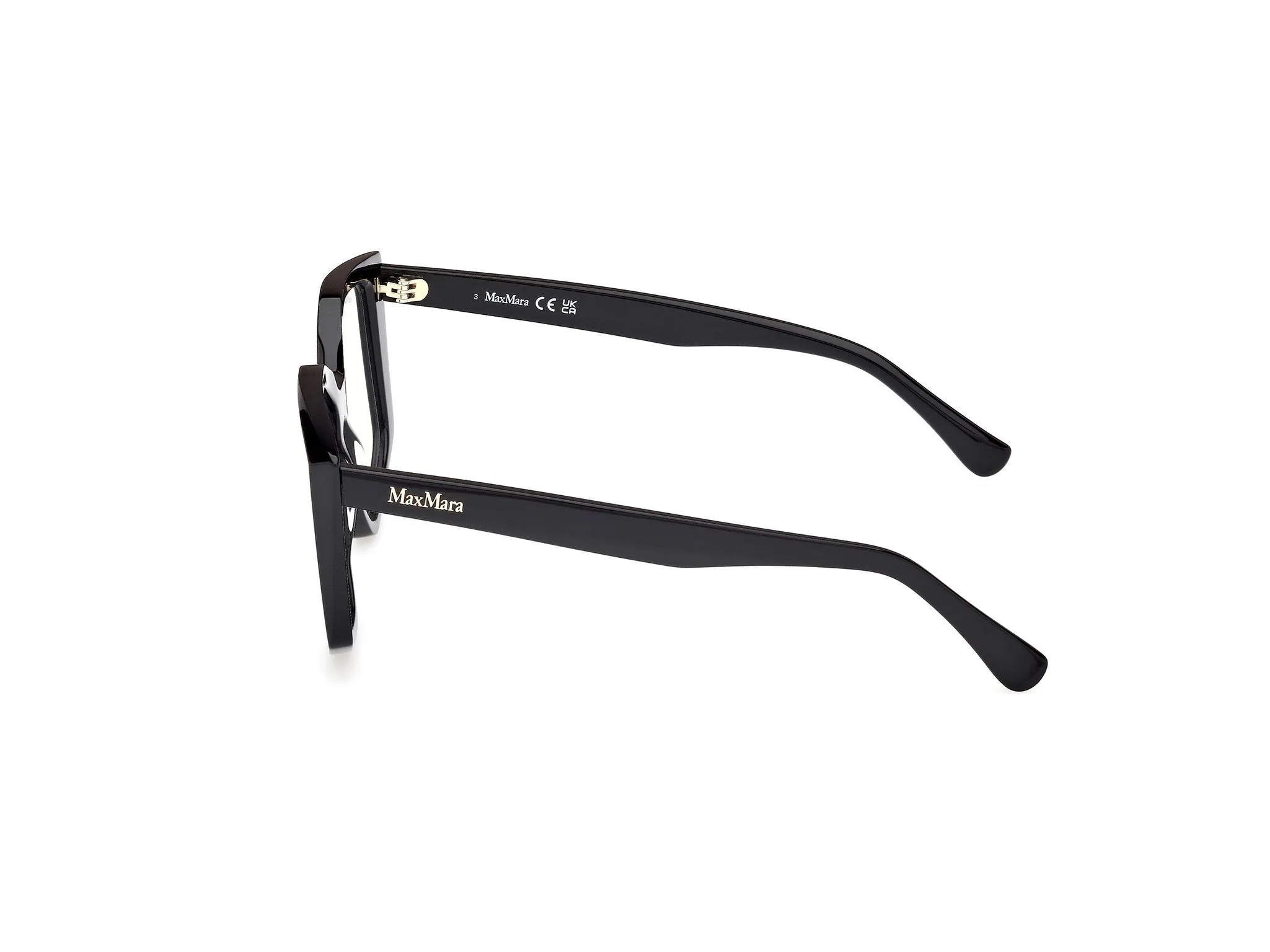 Max Mara MM5162-B 1 Montature da vista Acetato Nero Geometrica Normale - immagine 3