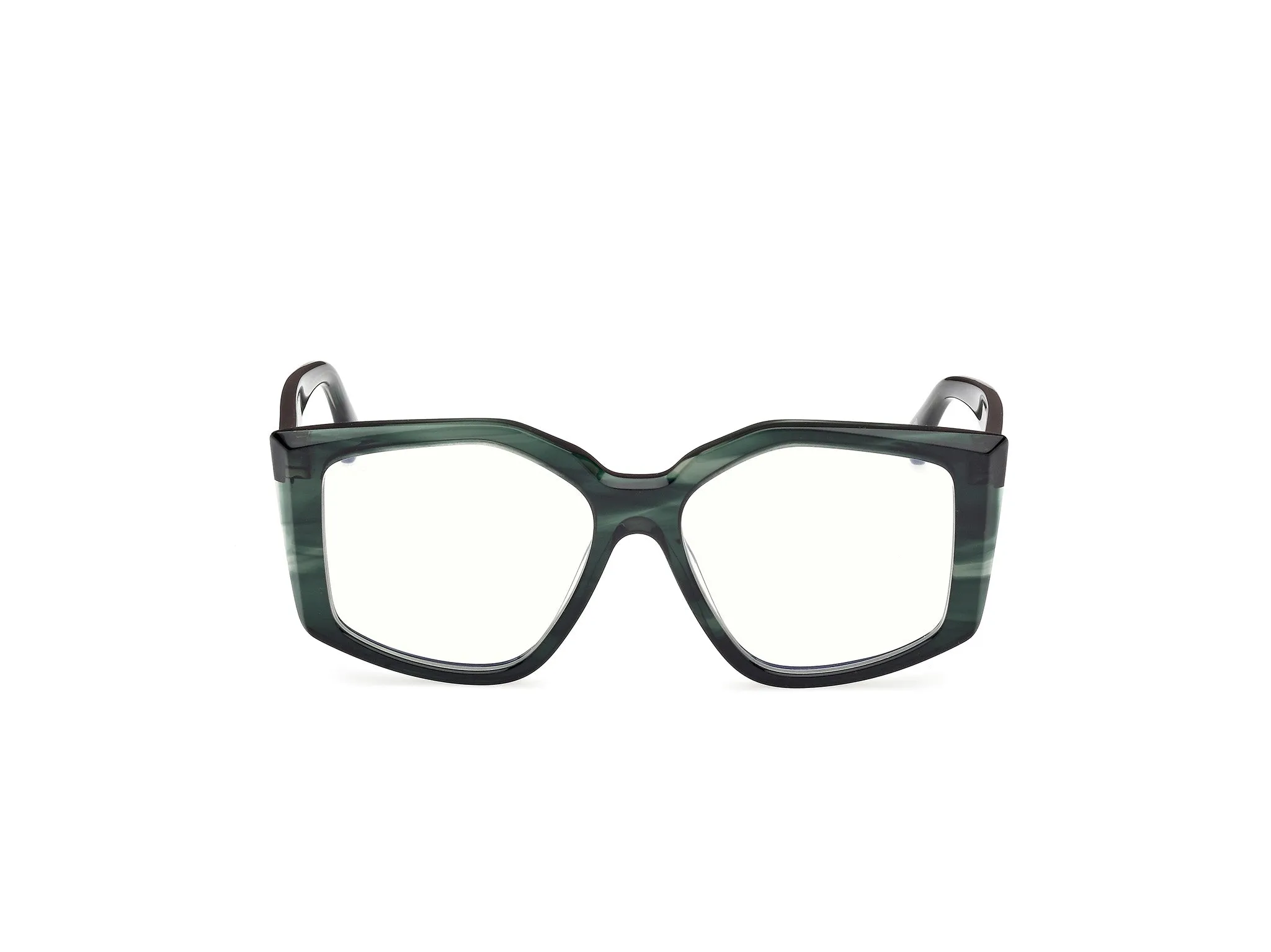 Max Mara MM5162-B 98 Montature da vista Acetato Verde Geometrica Normale - immagine 2
