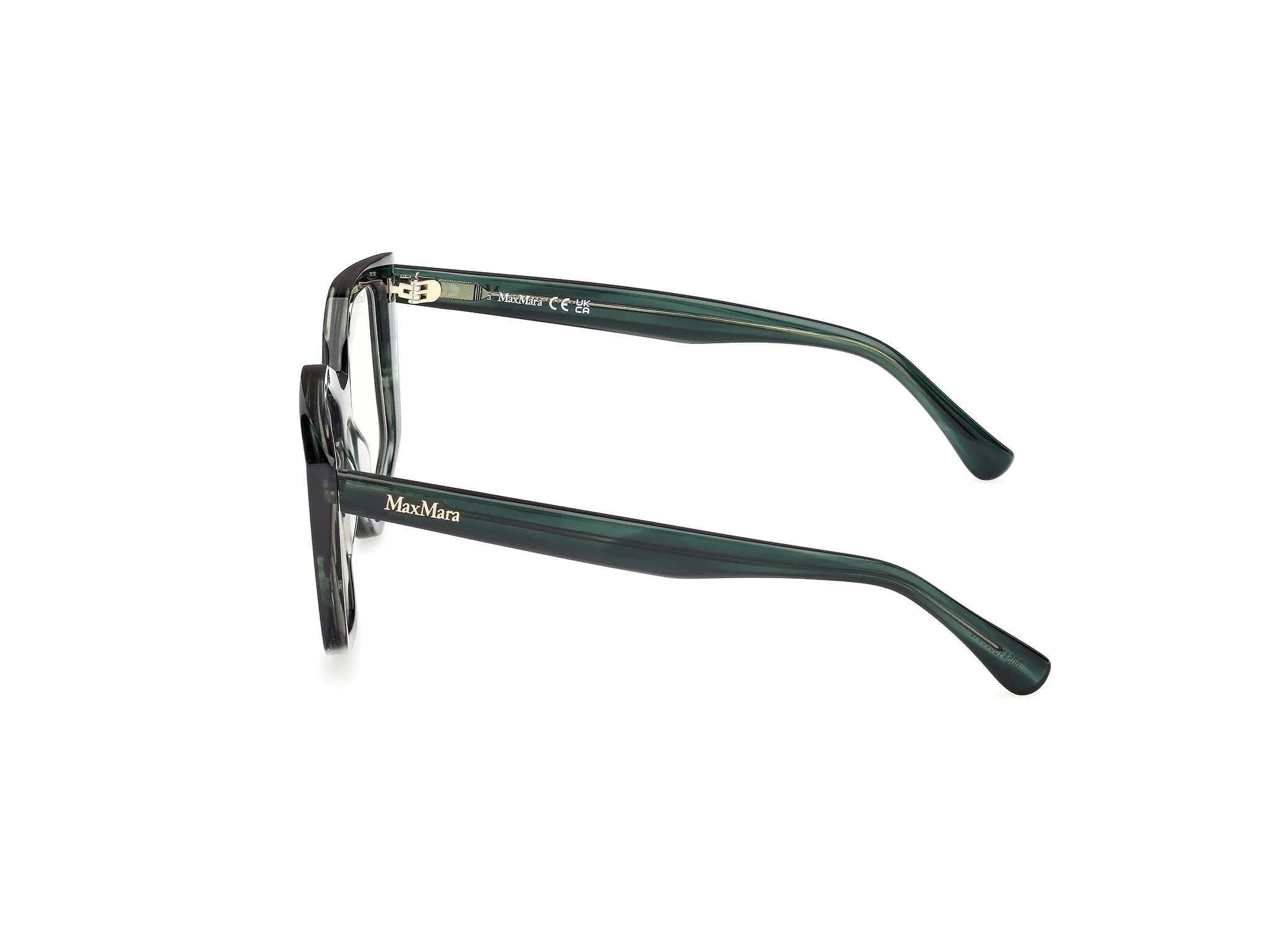 Max Mara MM5162-B 98 Montature da vista Acetato Verde Geometrica Normale - immagine 3
