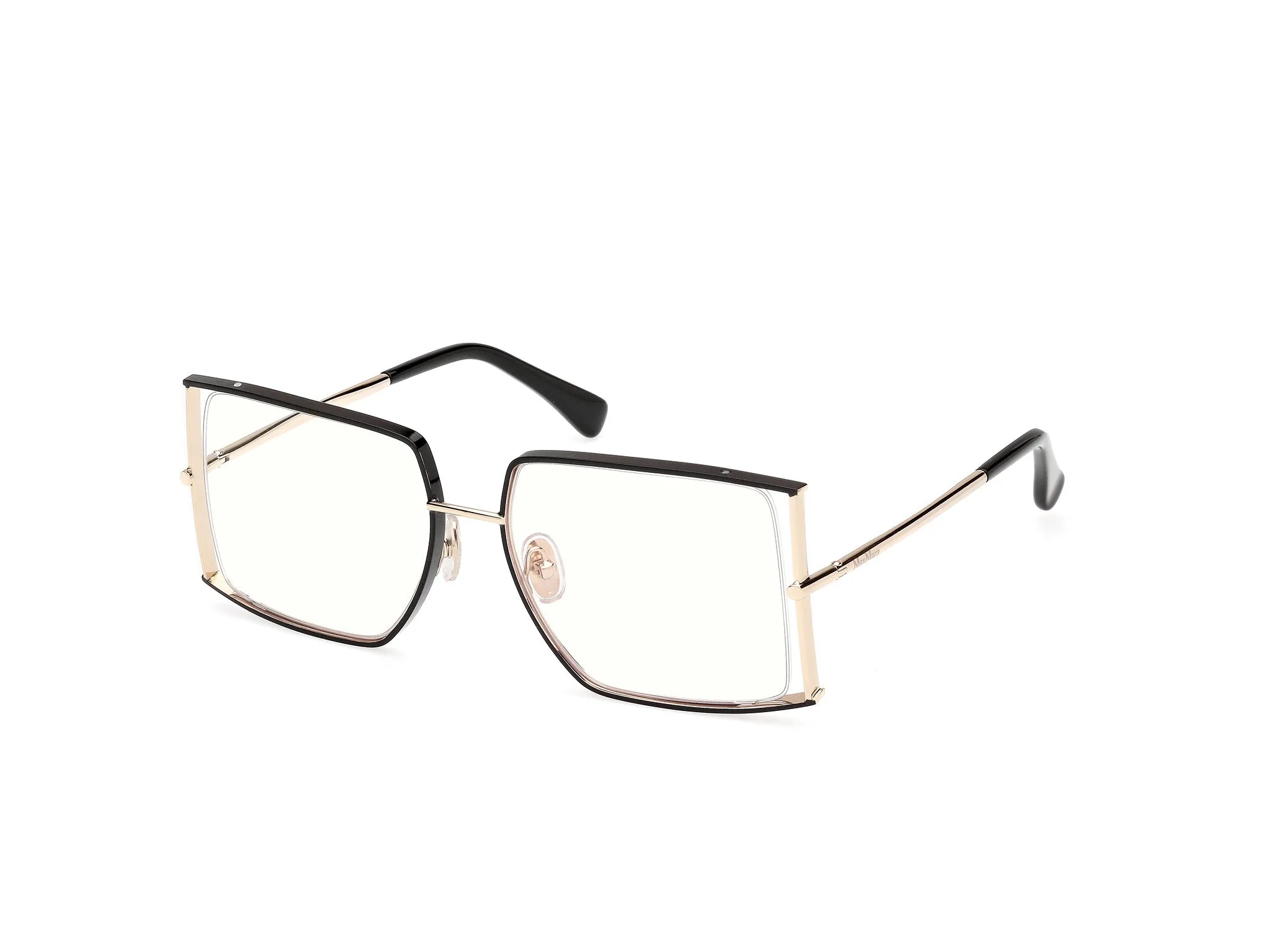 Max Mara MM5156-B 1 Montature da vista Metallo Nero Squadrata Normale - immagine 1