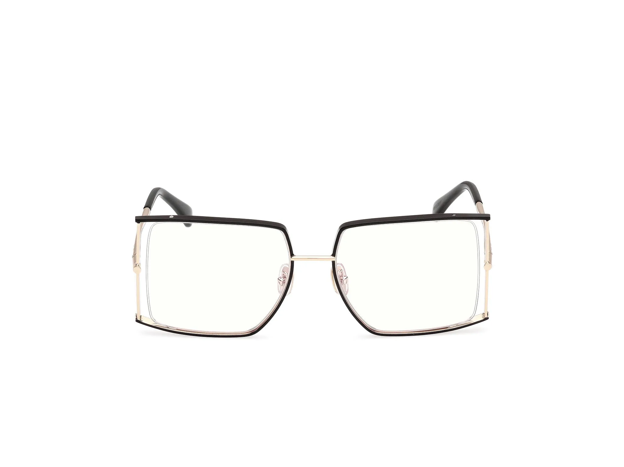 Max Mara MM5156-B 1 Montature da vista Metallo Nero Squadrata Normale - immagine 2