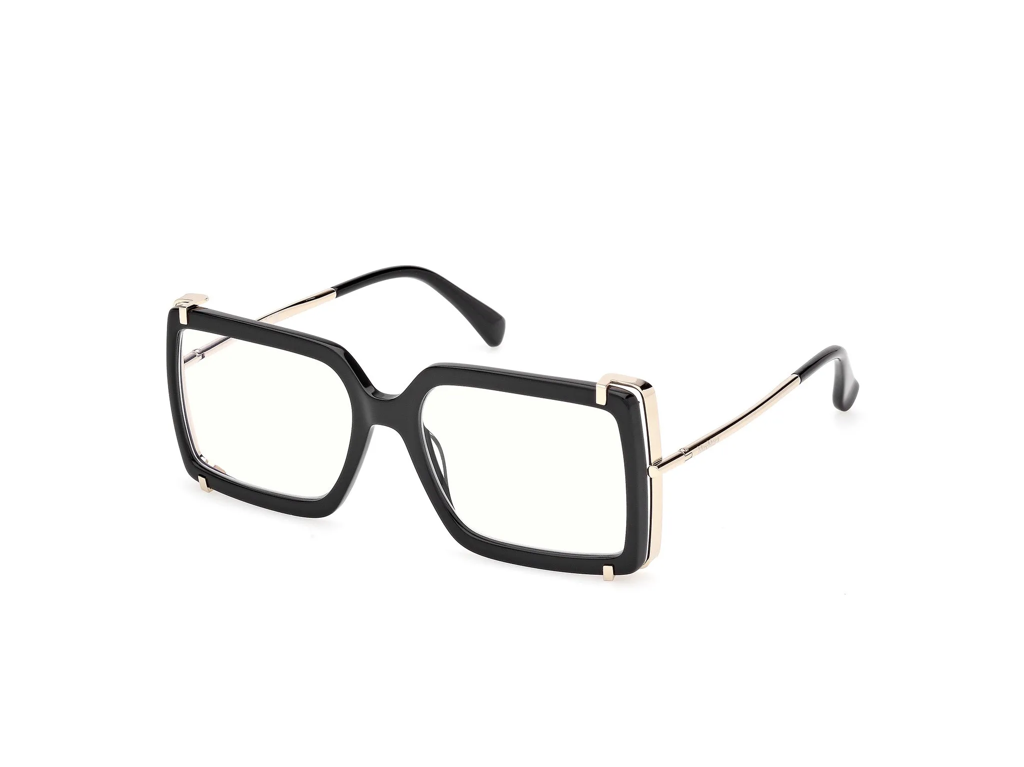 Max Mara MM5155-B 1 Montature da vista Acetato Nero Squadrata Normale - immagine 1