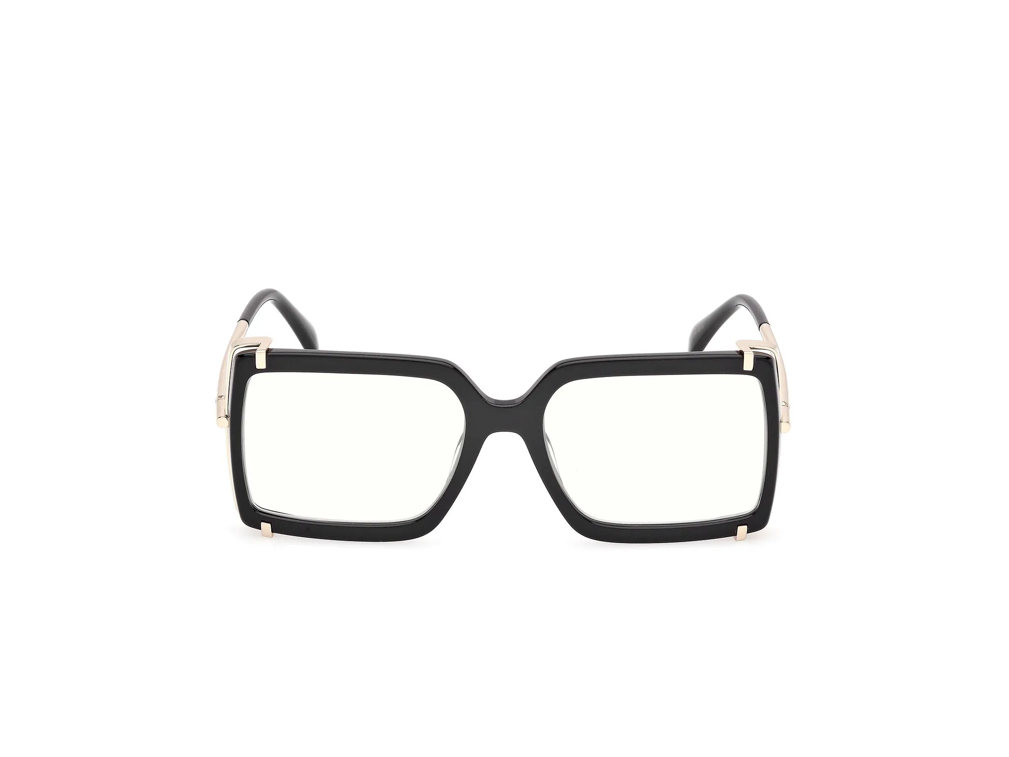 Max Mara MM5155-B 1 Montature da vista Acetato Nero Squadrata Normale - immagine 2