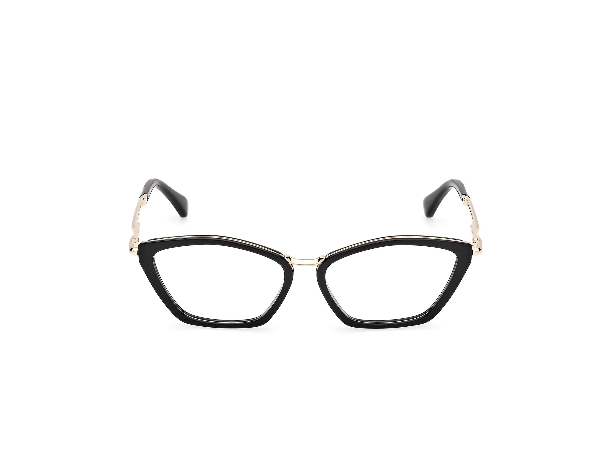 Max Mara MM5152 1 Montature da vista Acetato Nero Rotonda Normale - immagine 2