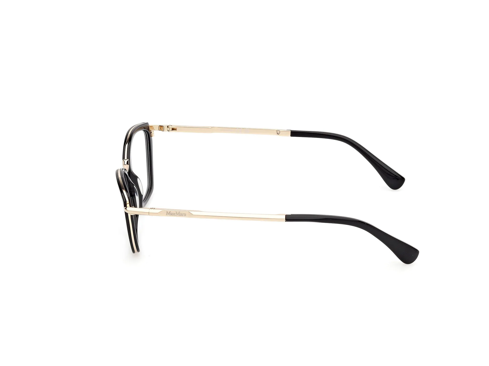 Max Mara MM5152 1 Montature da vista Acetato Nero Rotonda Normale - immagine 3