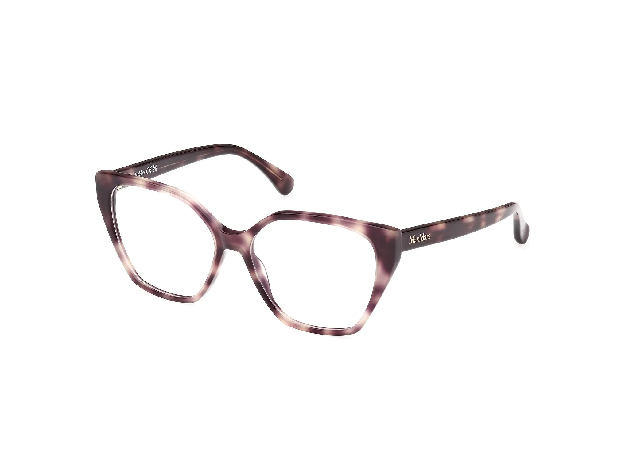 Max Mara MM5085 55 Montature da vista Acetato Havana Geometrica Normale - immagine 1
