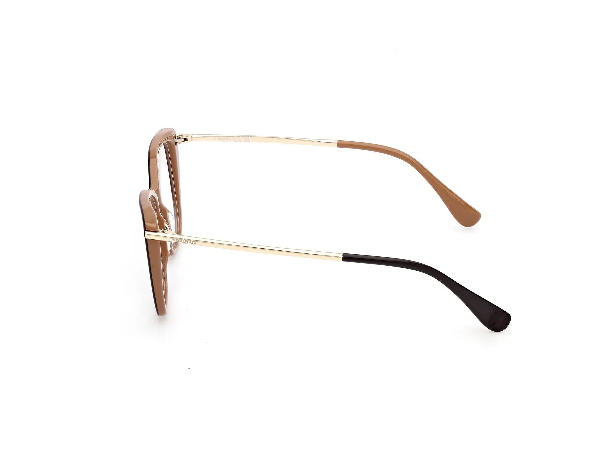 Max Mara MM5007 50 Montature da vista Acetato Marrone Squadrata Normale - immagine 3