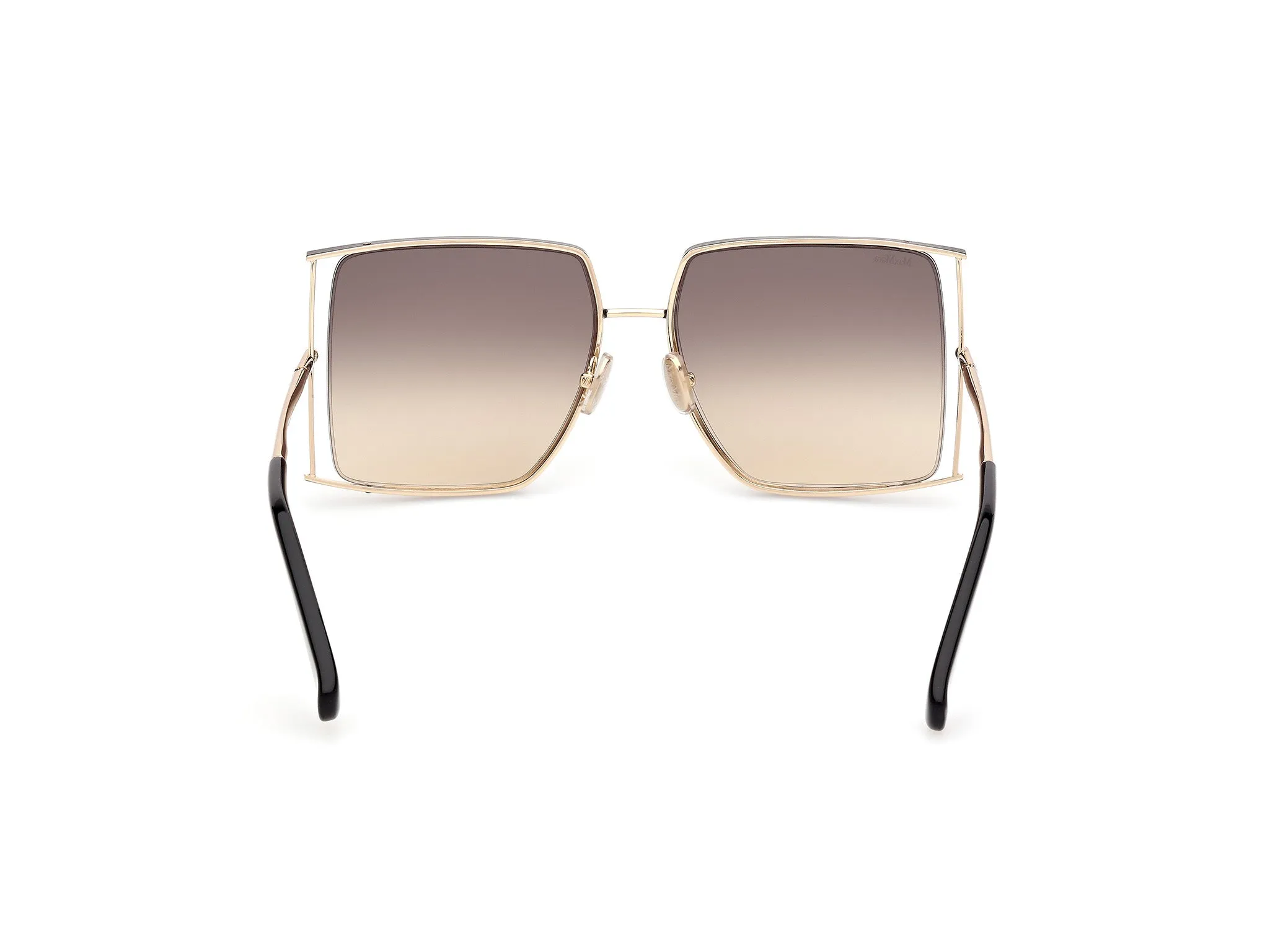 Max Mara MM0120 JEAN1 05A Occhiali da sole Metallo Nero Fumo Squadrata Normale - immagine 4
