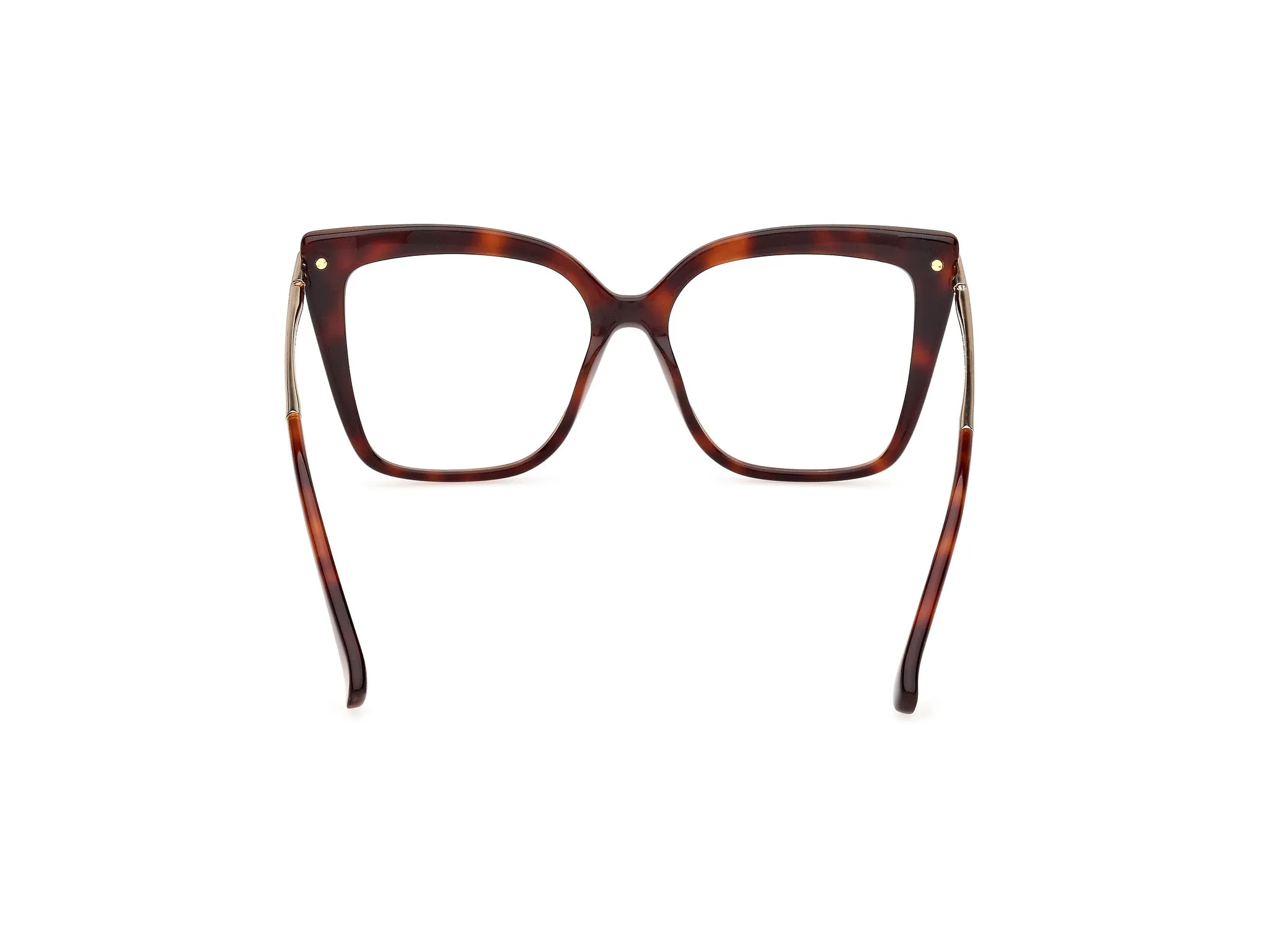 Max Mara MM5144 52 Montature da vista Acetato Havana Farfalla Normale - immagine 4